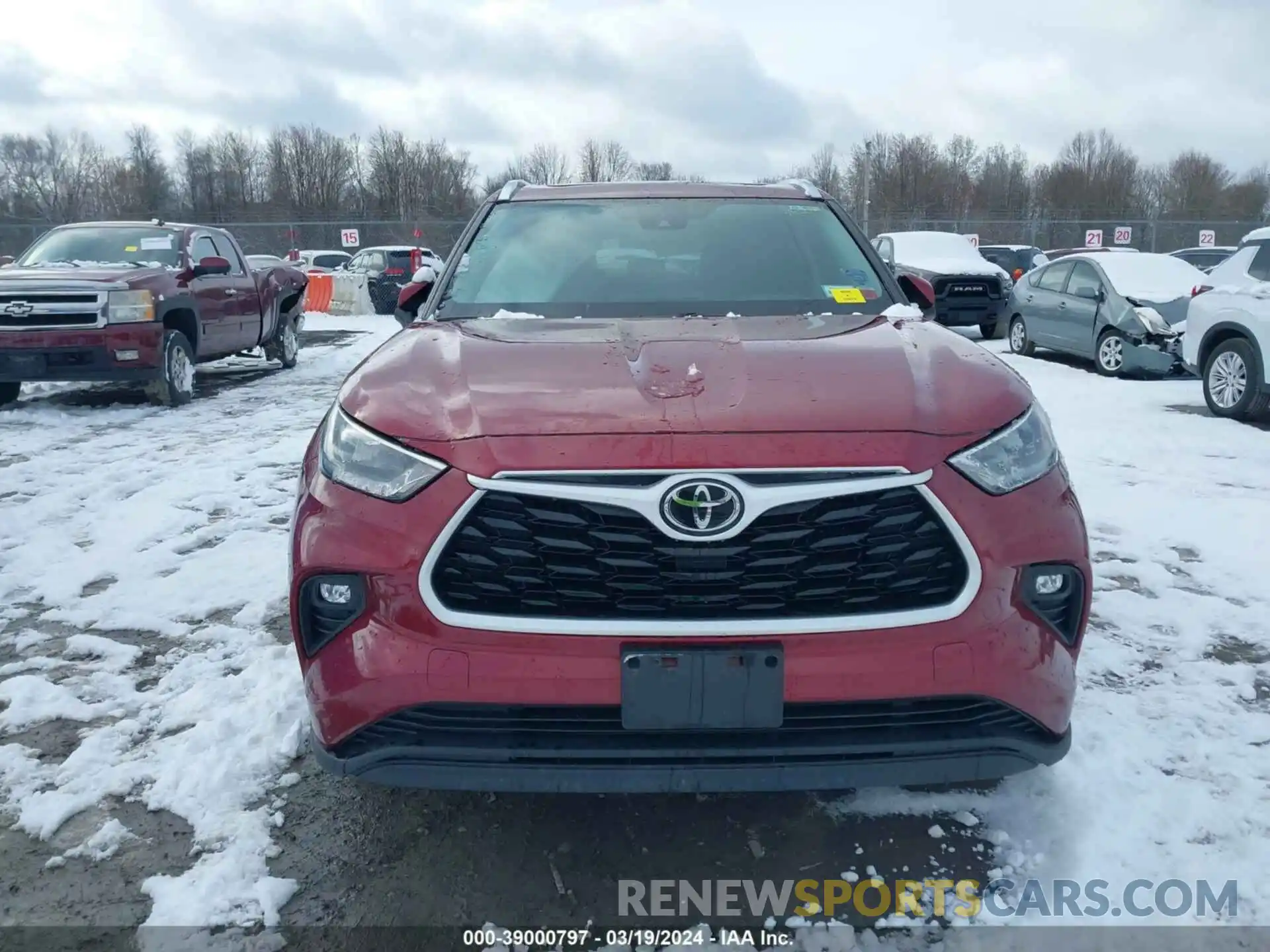 11 Photograph of a damaged car 5TDGZRBH1LS021503 TOYOTA HIGHLANDER 2020