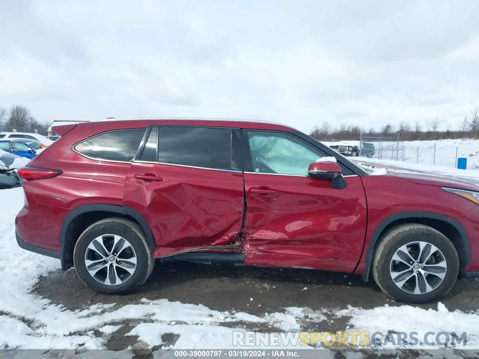 12 Photograph of a damaged car 5TDGZRBH1LS021503 TOYOTA HIGHLANDER 2020