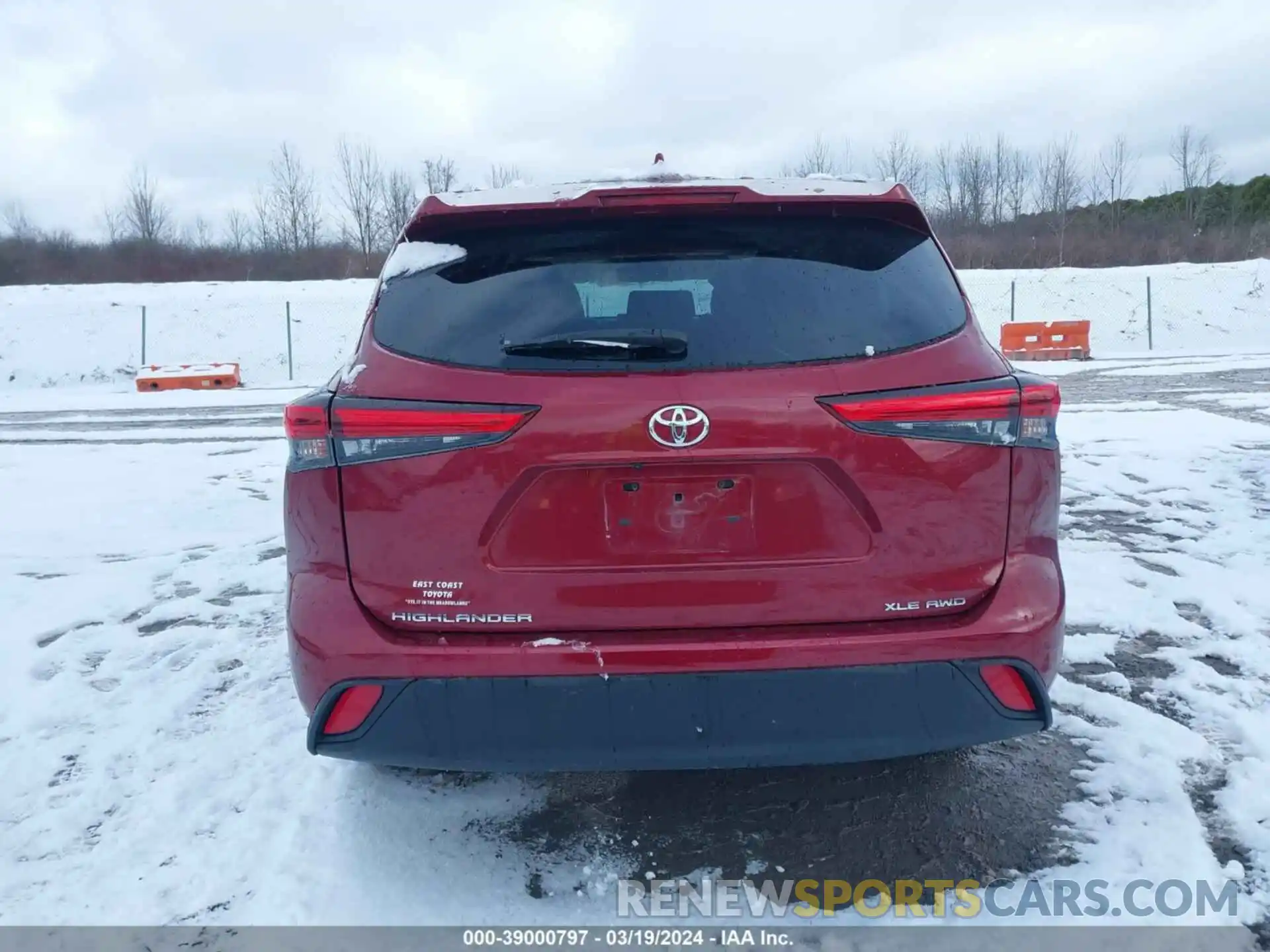 15 Photograph of a damaged car 5TDGZRBH1LS021503 TOYOTA HIGHLANDER 2020