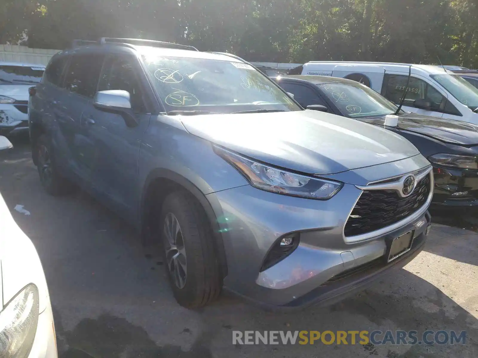 1 Photograph of a damaged car 5TDGZRBH1LS023039 TOYOTA HIGHLANDER 2020