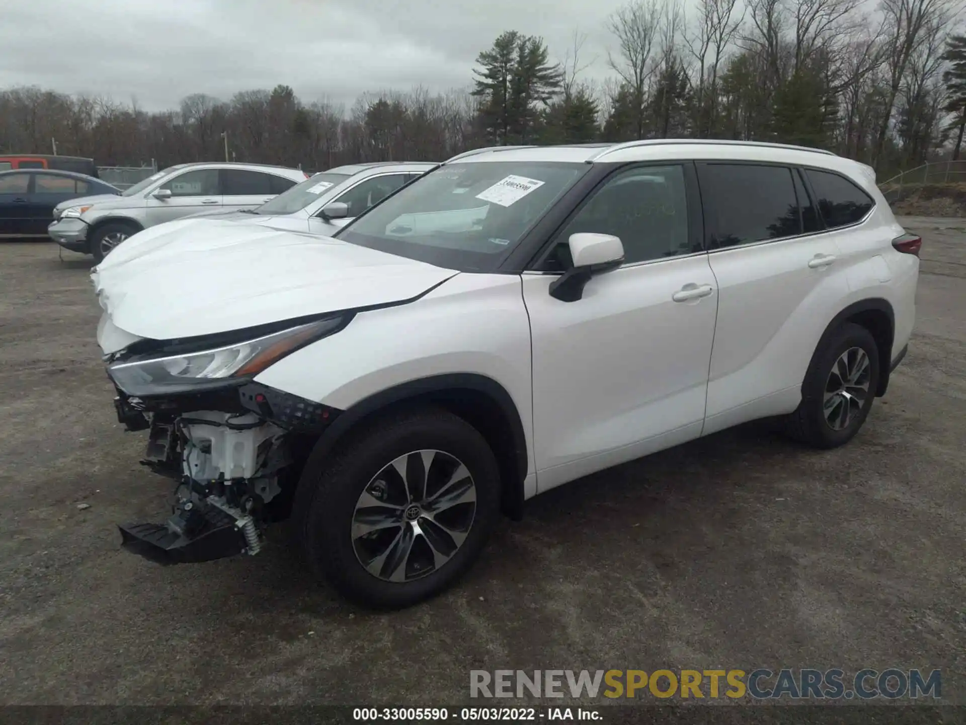 2 Photograph of a damaged car 5TDGZRBH1LS024336 TOYOTA HIGHLANDER 2020