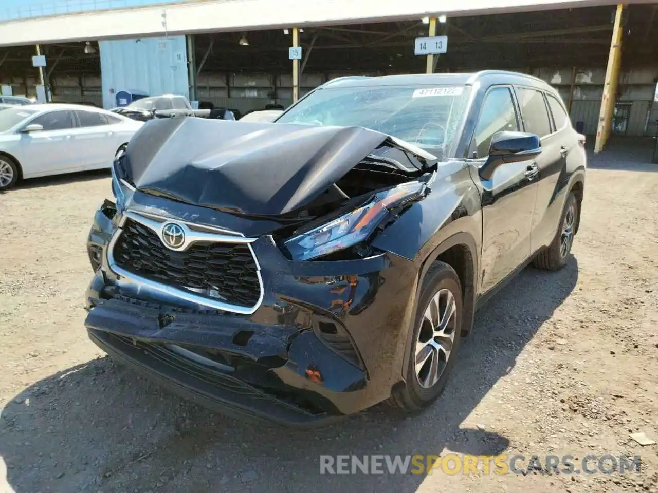 2 Photograph of a damaged car 5TDGZRBH1LS031576 TOYOTA HIGHLANDER 2020