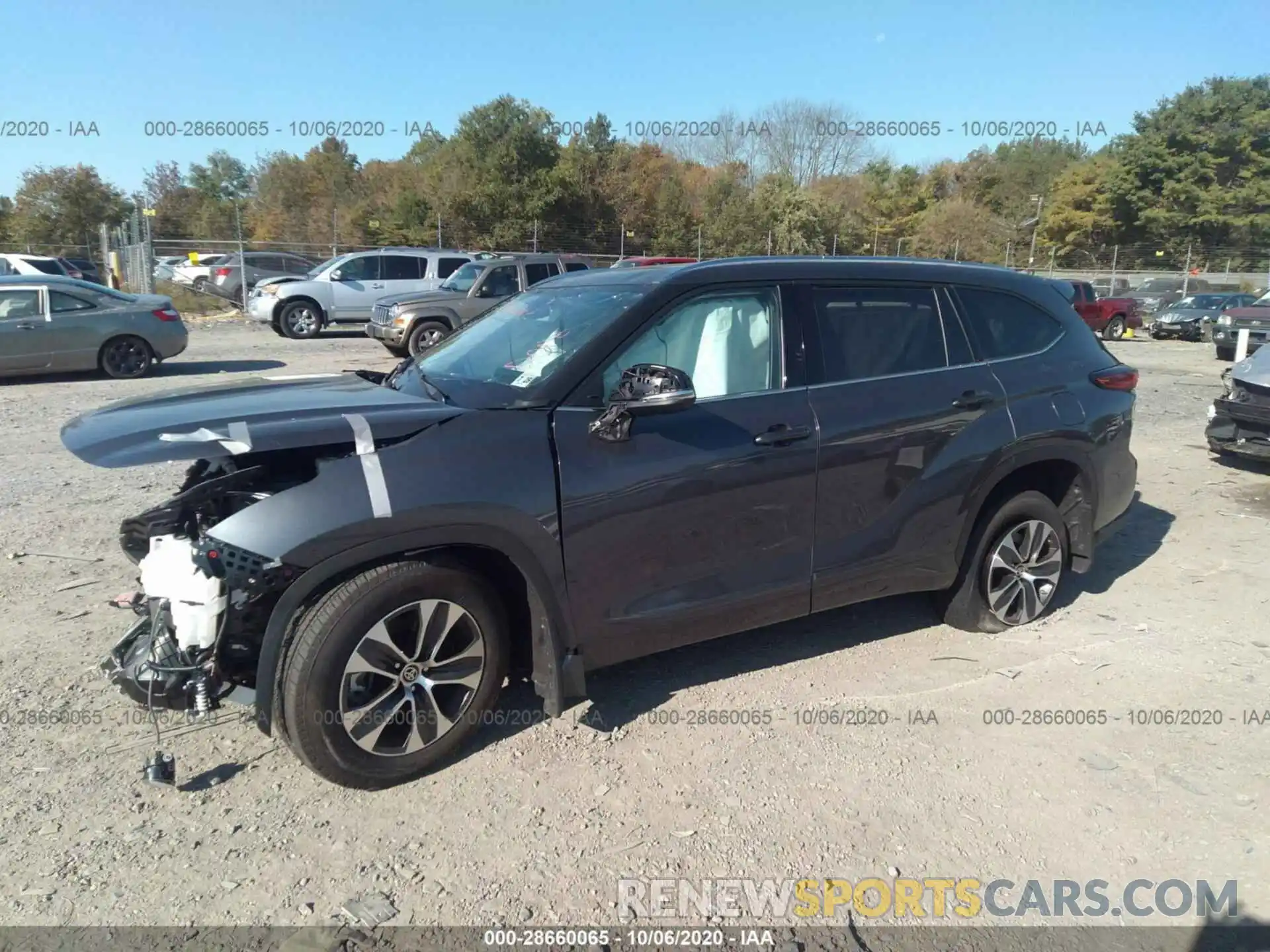 2 Photograph of a damaged car 5TDGZRBH1LS034705 TOYOTA HIGHLANDER 2020