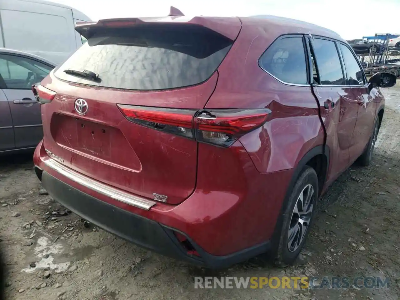 4 Photograph of a damaged car 5TDGZRBH1LS037040 TOYOTA HIGHLANDER 2020