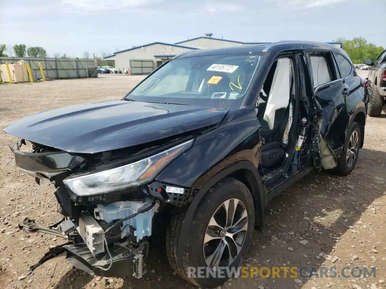 2 Photograph of a damaged car 5TDGZRBH1LS037703 TOYOTA HIGHLANDER 2020