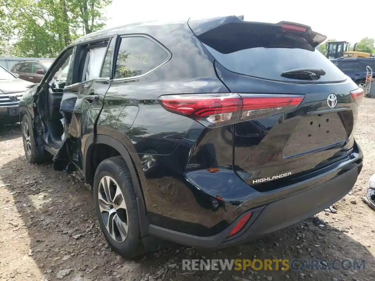 3 Photograph of a damaged car 5TDGZRBH1LS037703 TOYOTA HIGHLANDER 2020