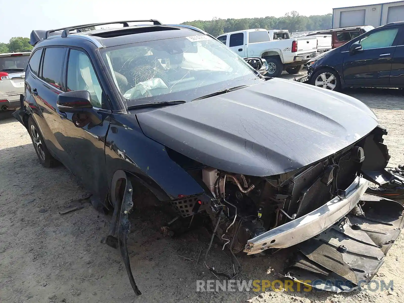 1 Photograph of a damaged car 5TDGZRBH1LS502979 TOYOTA HIGHLANDER 2020