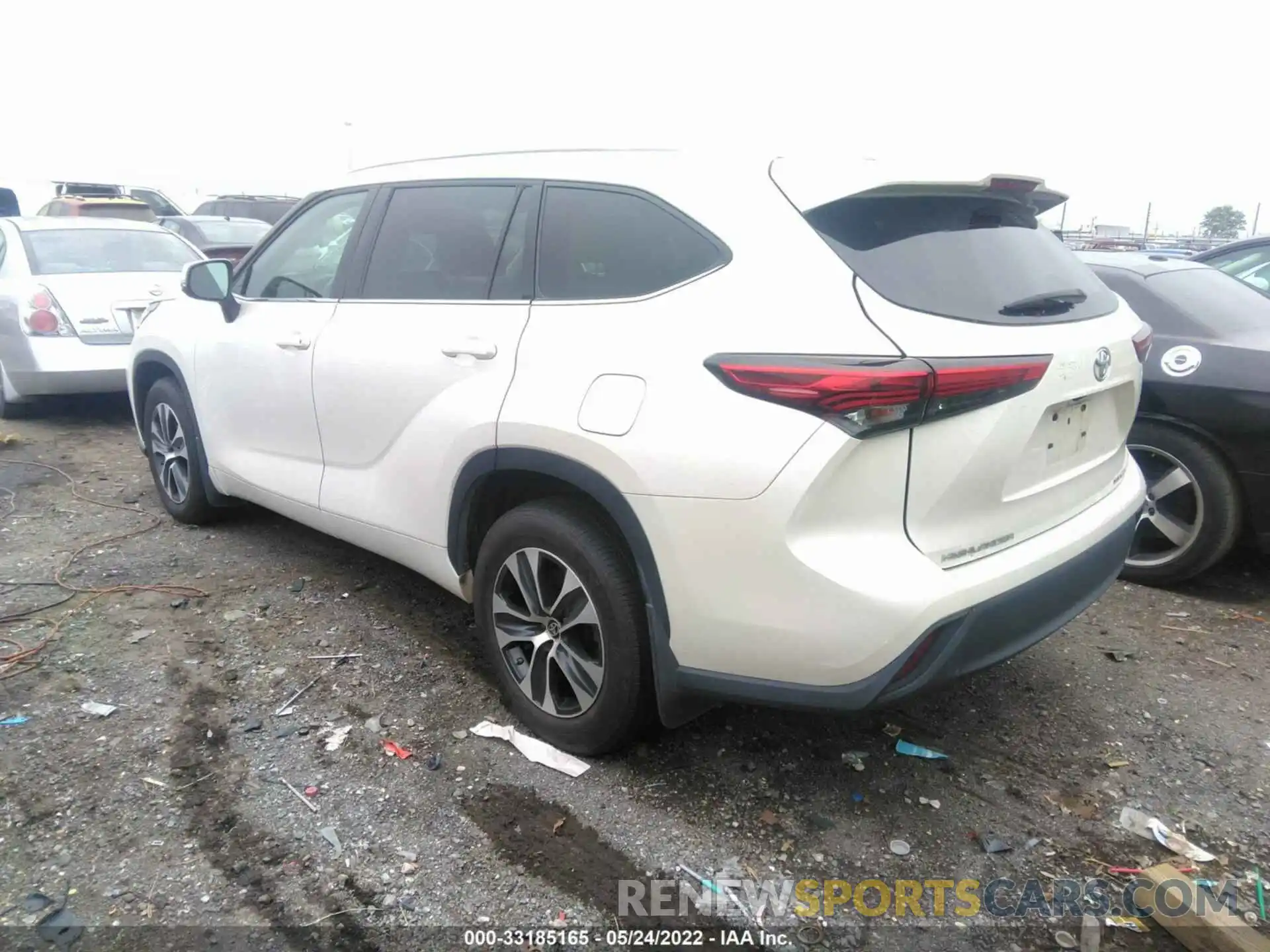 3 Photograph of a damaged car 5TDGZRBH1LS504411 TOYOTA HIGHLANDER 2020