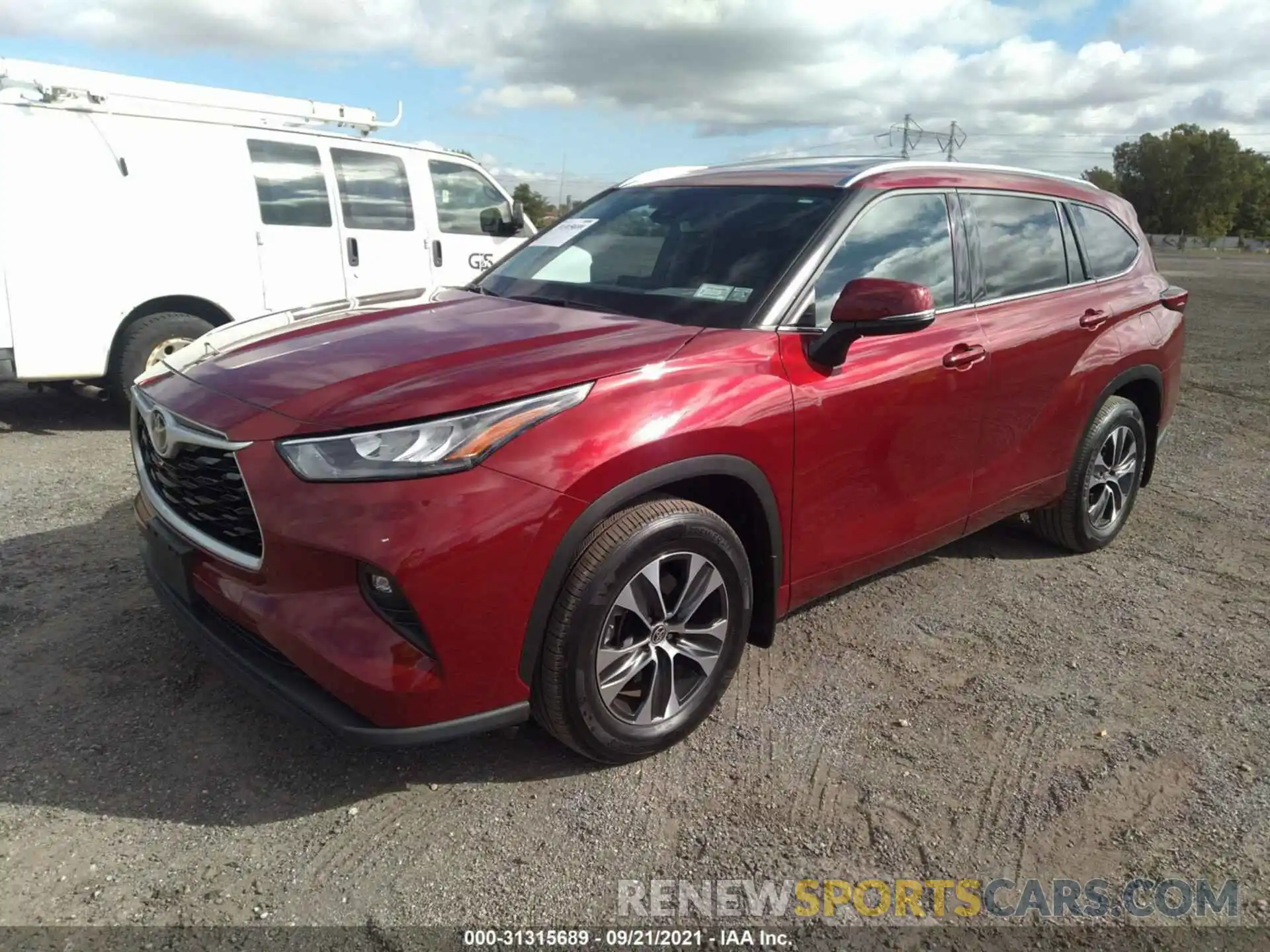 2 Photograph of a damaged car 5TDGZRBH1LS506353 TOYOTA HIGHLANDER 2020