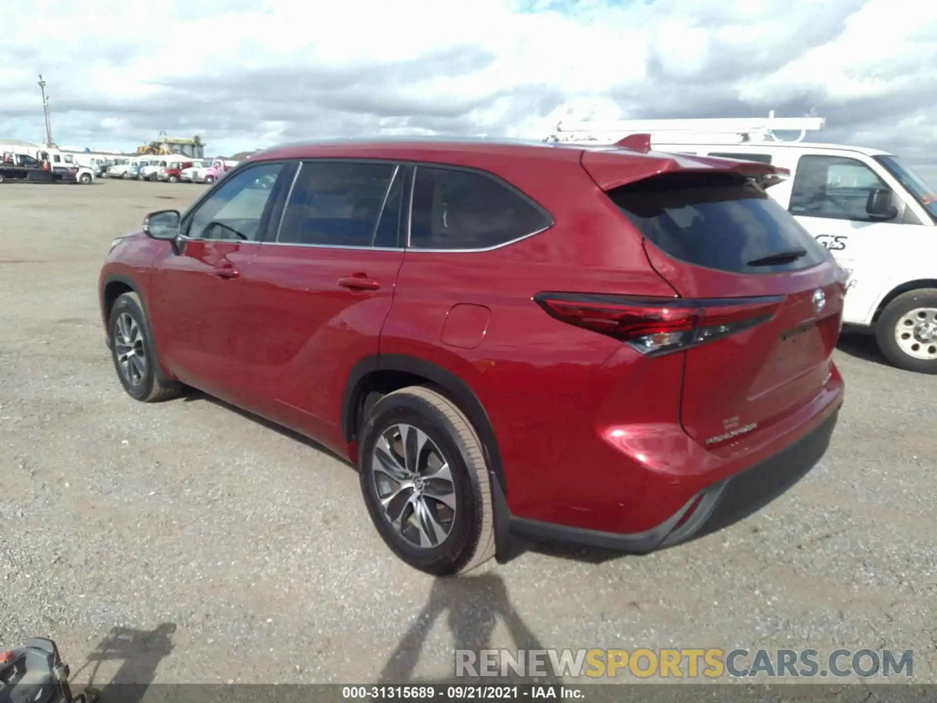 3 Photograph of a damaged car 5TDGZRBH1LS506353 TOYOTA HIGHLANDER 2020