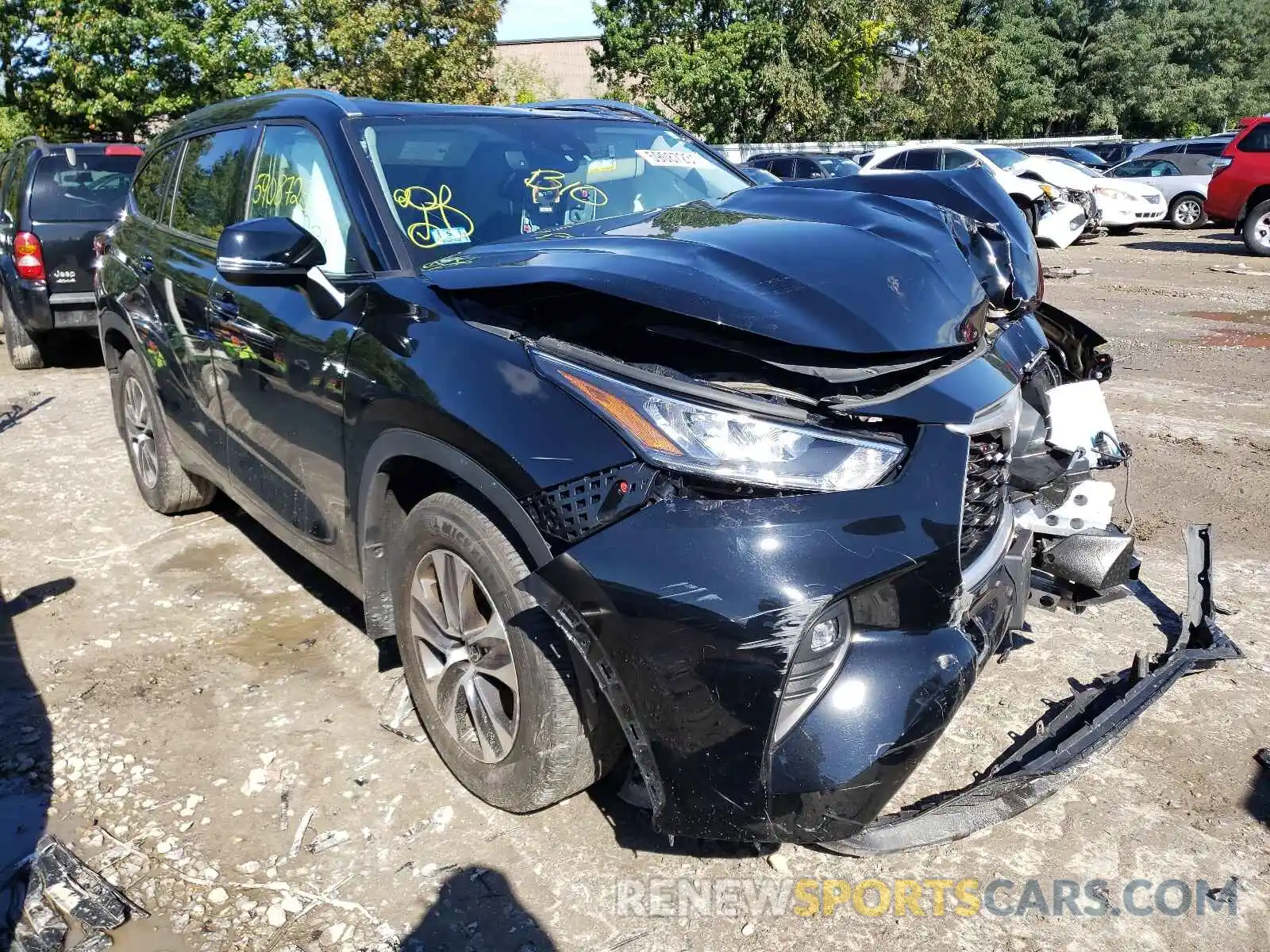 1 Photograph of a damaged car 5TDGZRBH1LS508152 TOYOTA HIGHLANDER 2020