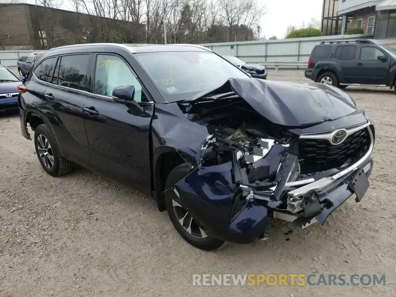 1 Photograph of a damaged car 5TDGZRBH1LS508183 TOYOTA HIGHLANDER 2020