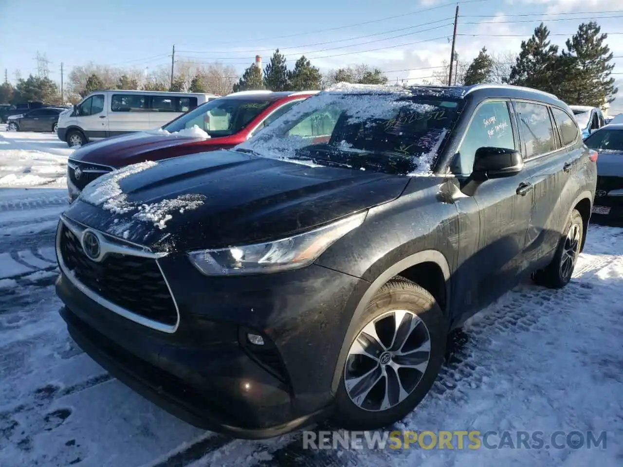 2 Photograph of a damaged car 5TDGZRBH1LS509463 TOYOTA HIGHLANDER 2020