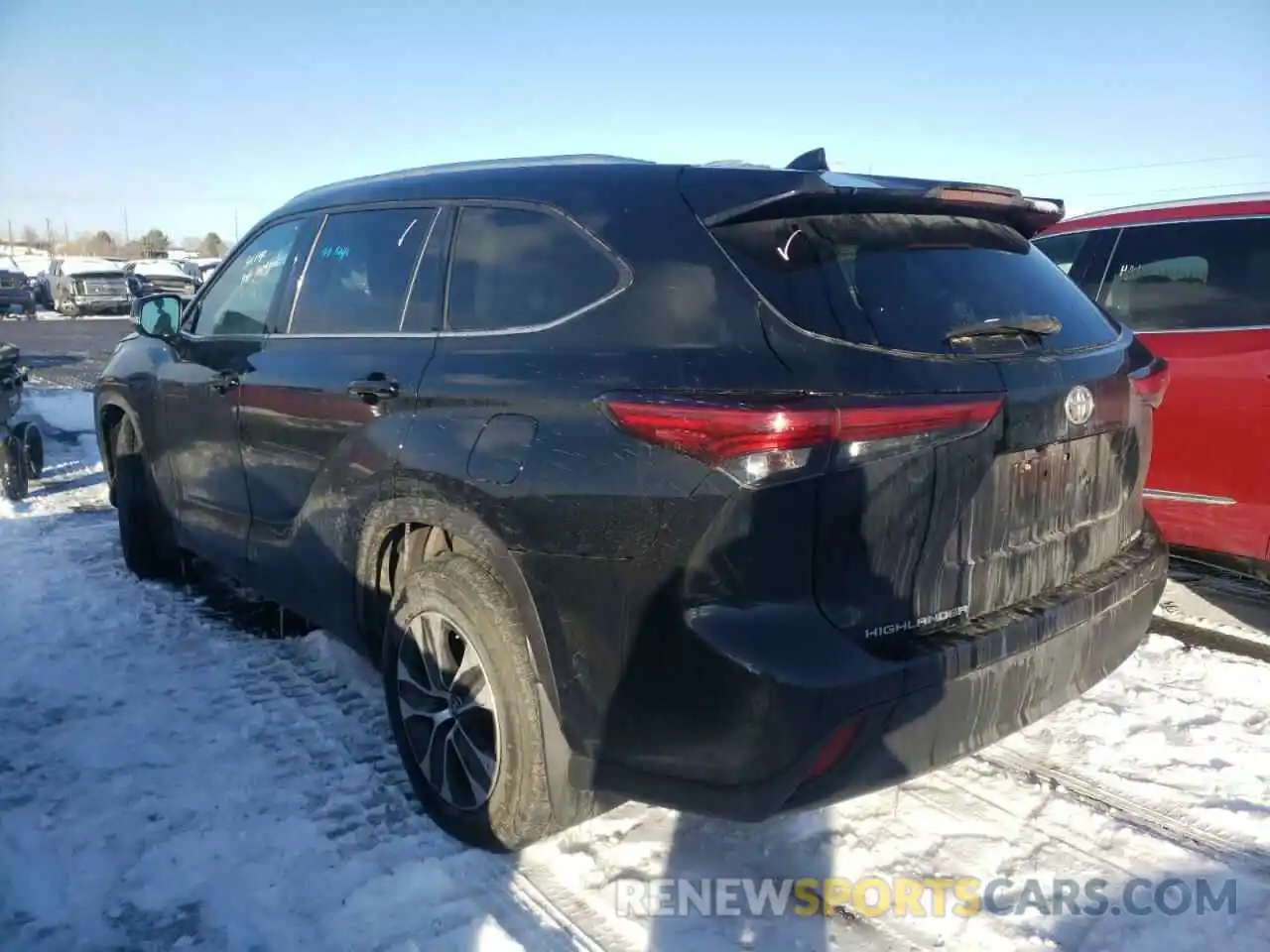 3 Photograph of a damaged car 5TDGZRBH1LS509463 TOYOTA HIGHLANDER 2020