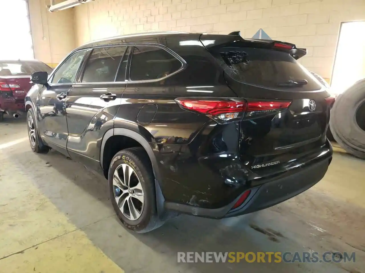 3 Photograph of a damaged car 5TDGZRBH1LS517059 TOYOTA HIGHLANDER 2020