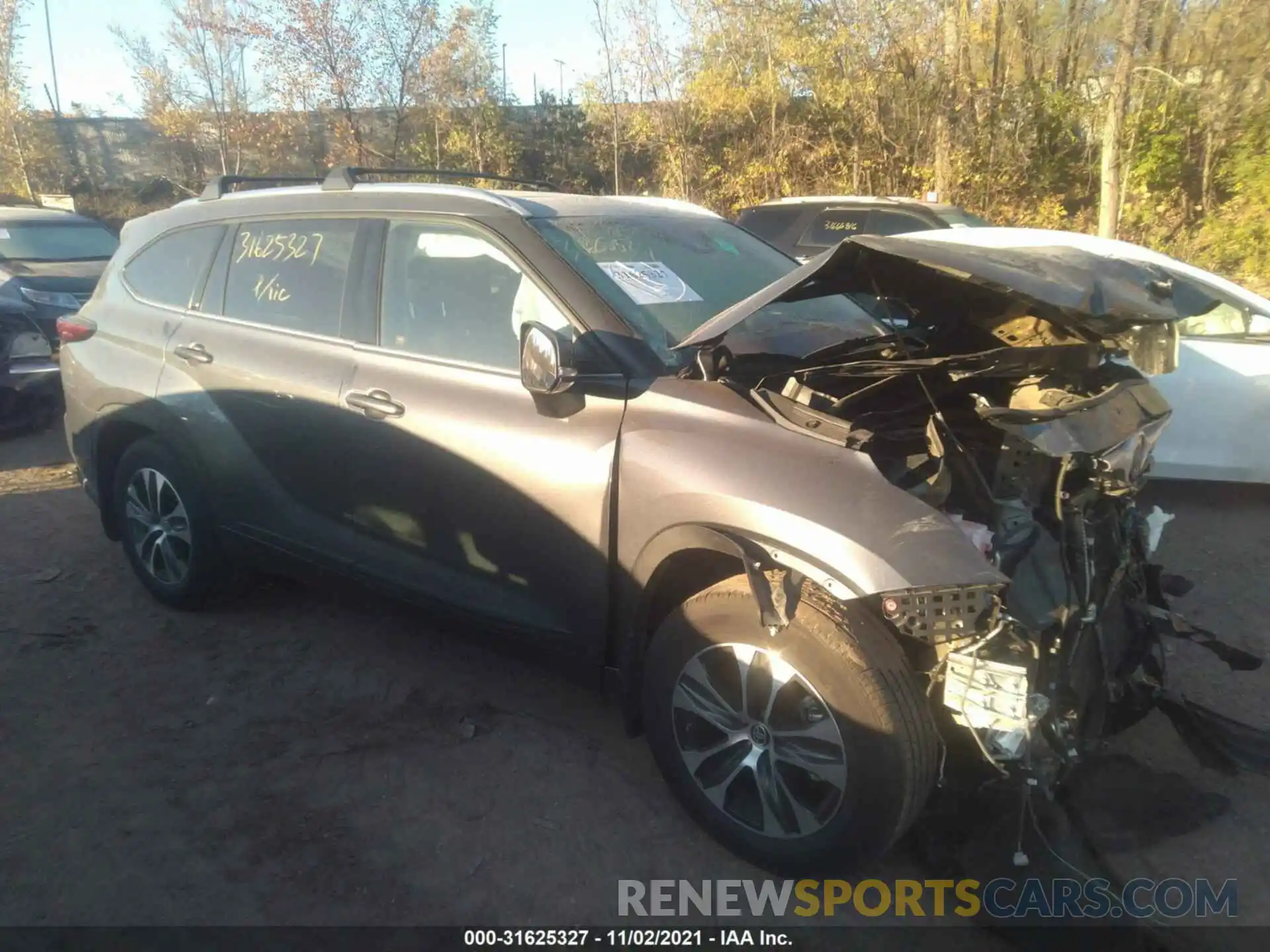 1 Photograph of a damaged car 5TDGZRBH1LS518812 TOYOTA HIGHLANDER 2020