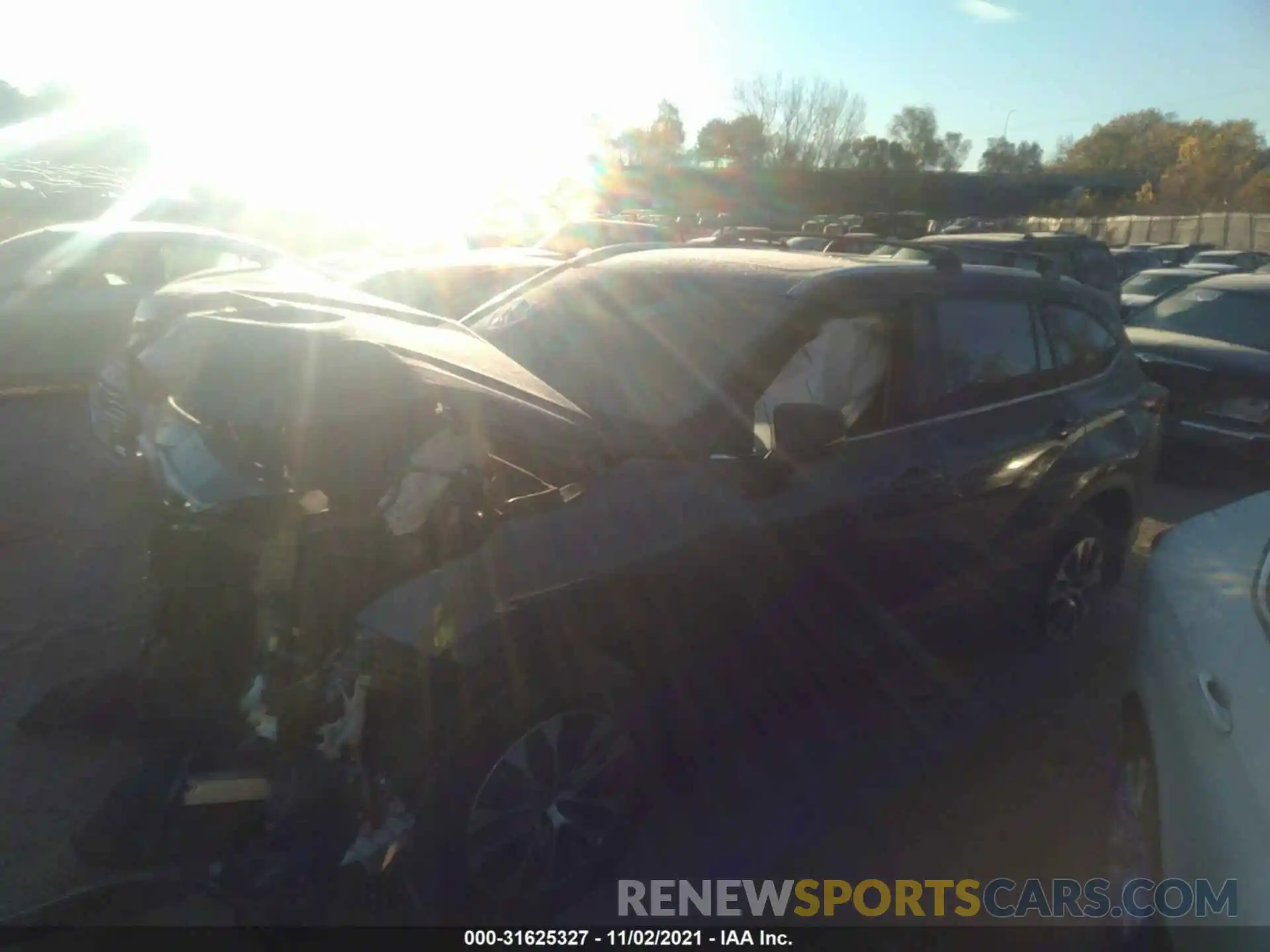 2 Photograph of a damaged car 5TDGZRBH1LS518812 TOYOTA HIGHLANDER 2020