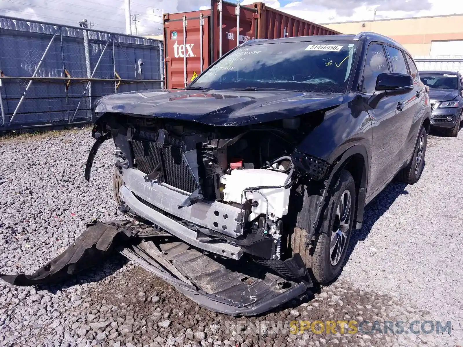 2 Photograph of a damaged car 5TDGZRBH2LS004614 TOYOTA HIGHLANDER 2020