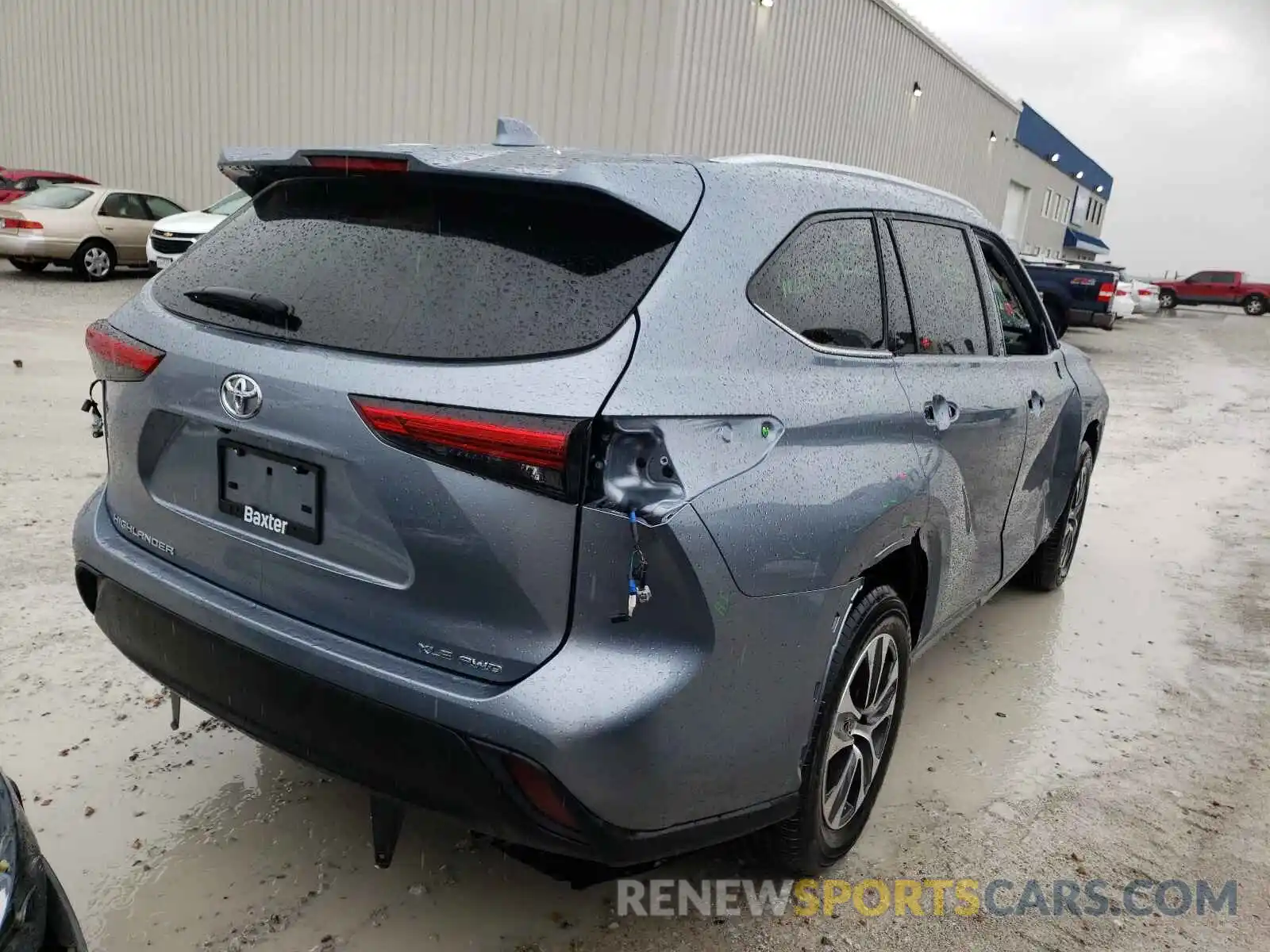 4 Photograph of a damaged car 5TDGZRBH2LS021137 TOYOTA HIGHLANDER 2020