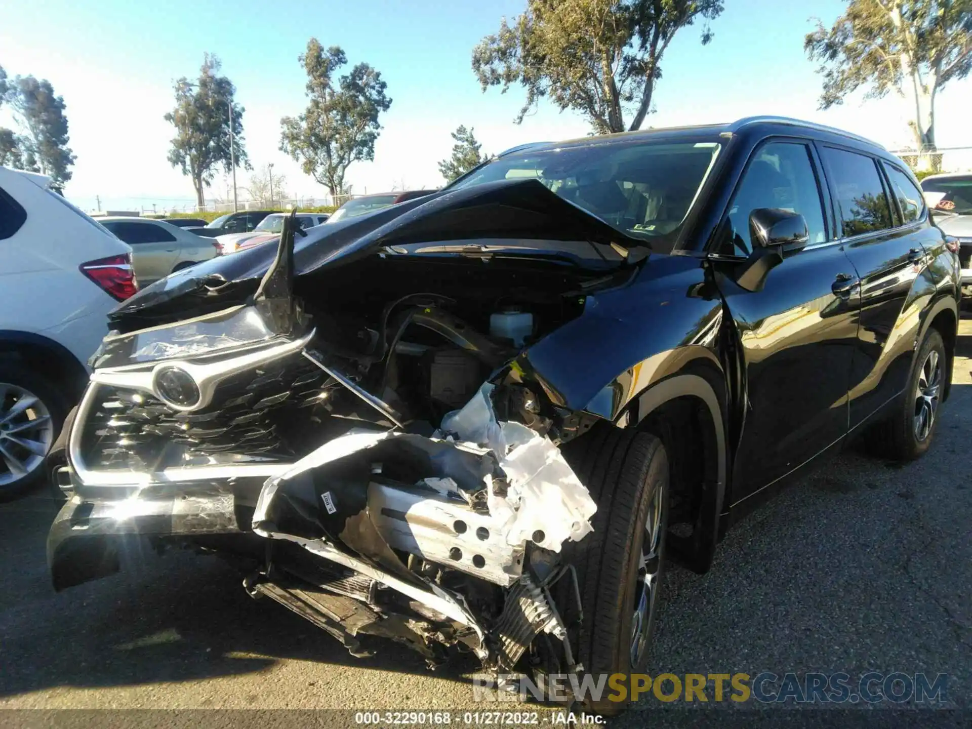 2 Photograph of a damaged car 5TDGZRBH2LS035152 TOYOTA HIGHLANDER 2020