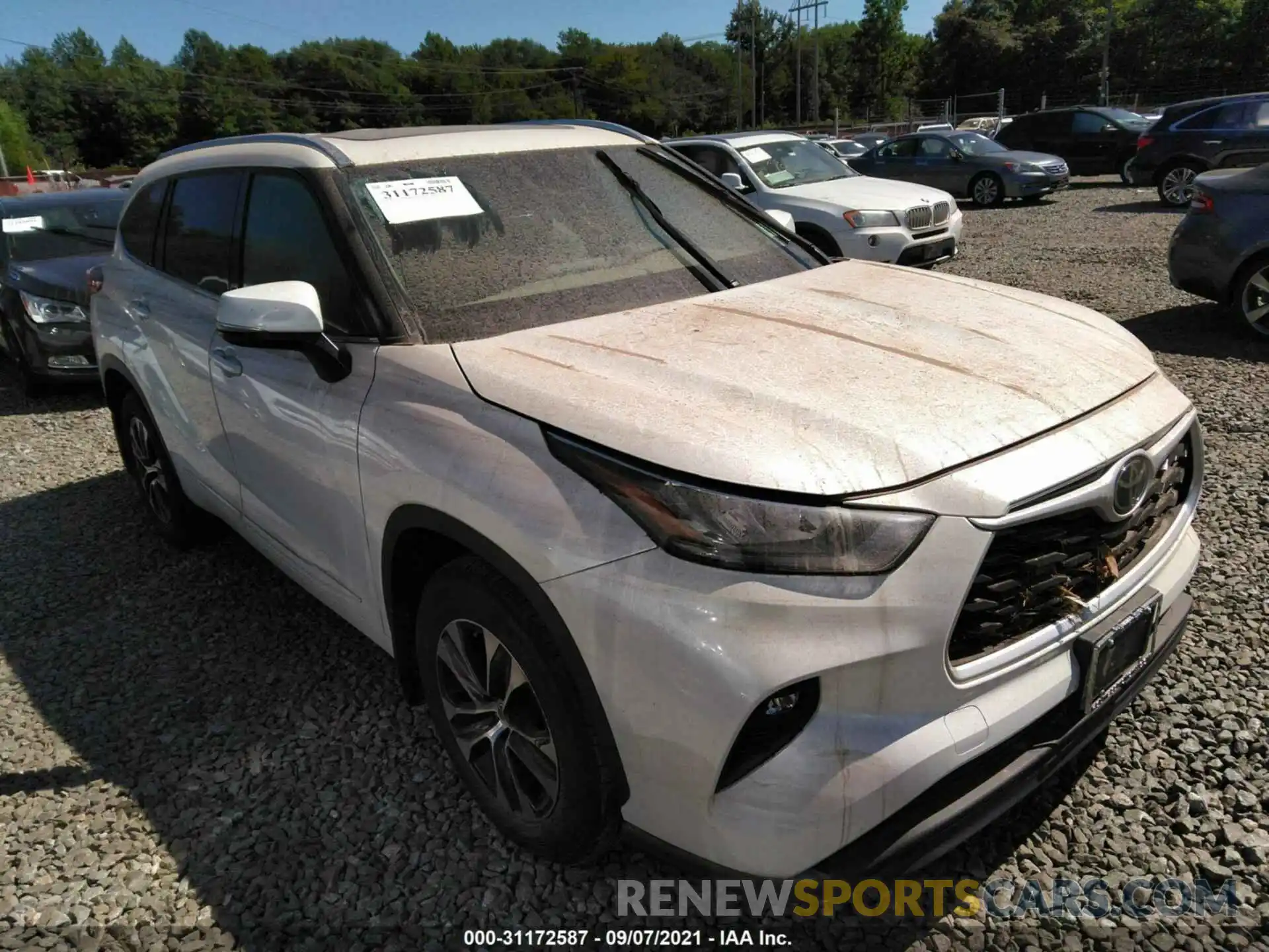 1 Photograph of a damaged car 5TDGZRBH2LS049441 TOYOTA HIGHLANDER 2020