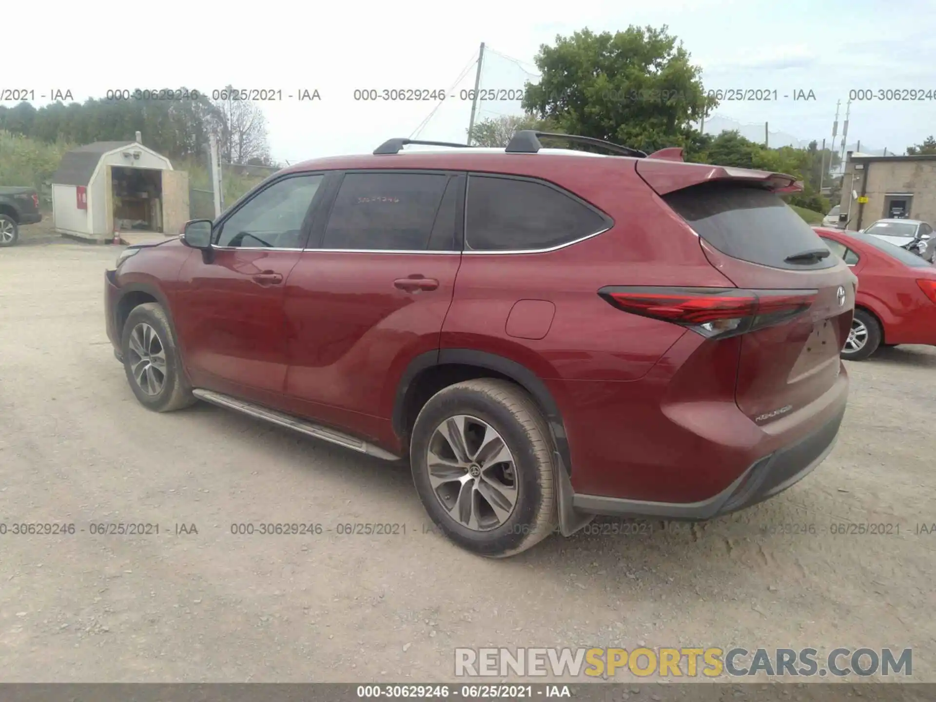 3 Photograph of a damaged car 5TDGZRBH2LS050122 TOYOTA HIGHLANDER 2020