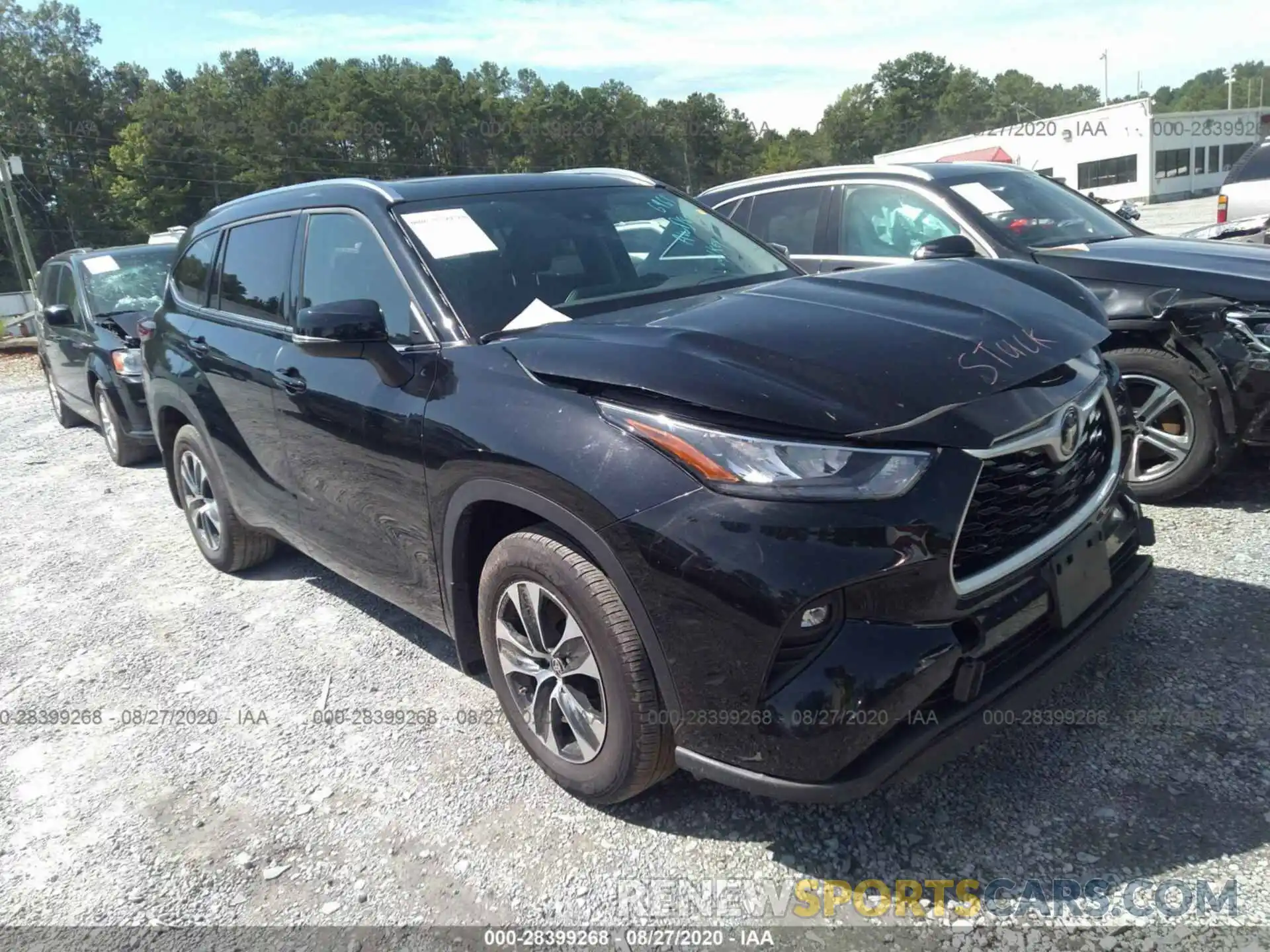 1 Photograph of a damaged car 5TDGZRBH2LS506961 TOYOTA HIGHLANDER 2020