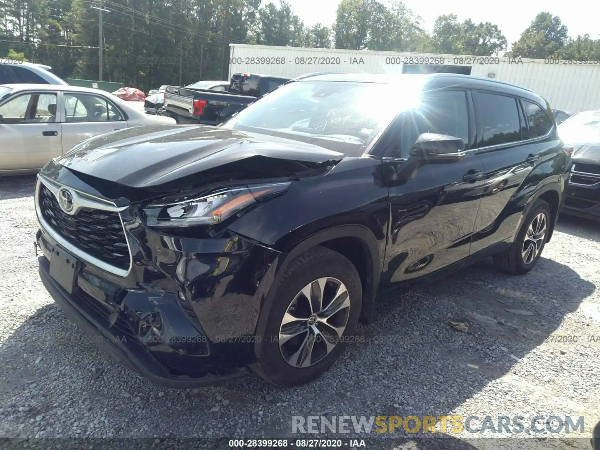 2 Photograph of a damaged car 5TDGZRBH2LS506961 TOYOTA HIGHLANDER 2020