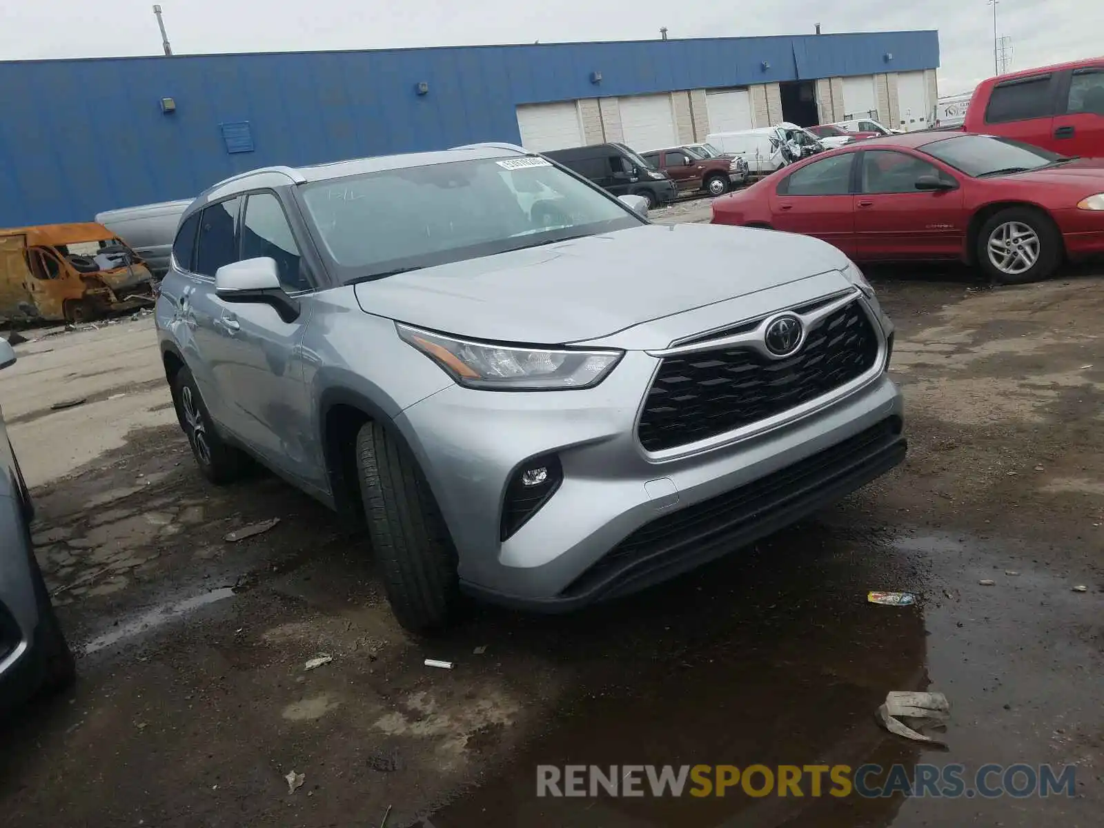 1 Photograph of a damaged car 5TDGZRBH2LS507897 TOYOTA HIGHLANDER 2020