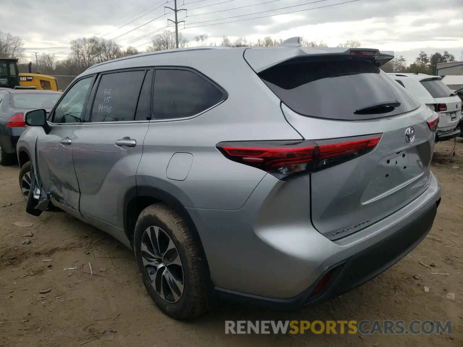 3 Photograph of a damaged car 5TDGZRBH2LS509827 TOYOTA HIGHLANDER 2020