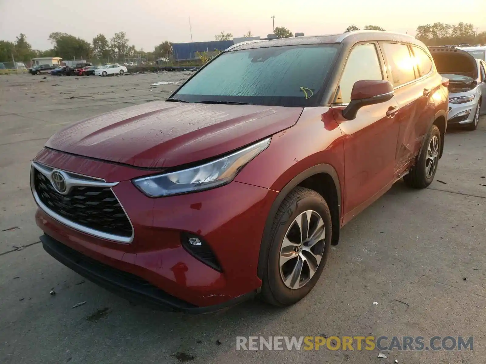 2 Photograph of a damaged car 5TDGZRBH2LS510296 TOYOTA HIGHLANDER 2020