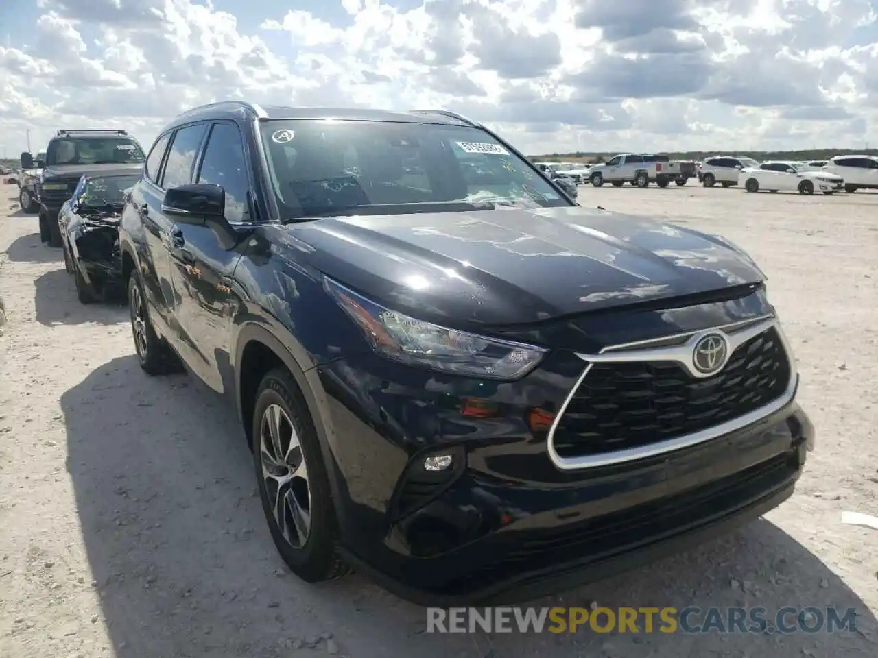 1 Photograph of a damaged car 5TDGZRBH2LS511464 TOYOTA HIGHLANDER 2020