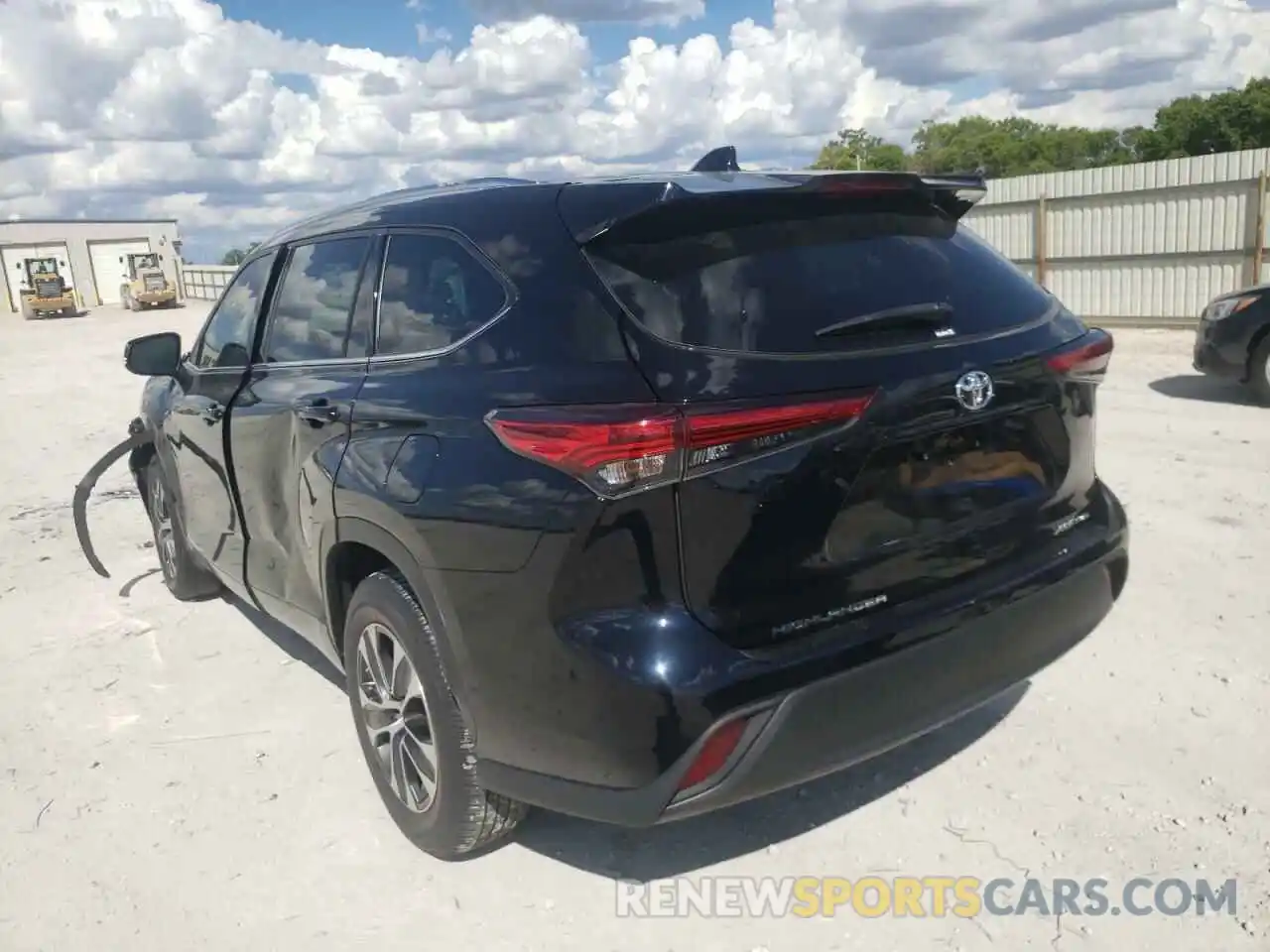 3 Photograph of a damaged car 5TDGZRBH2LS511464 TOYOTA HIGHLANDER 2020