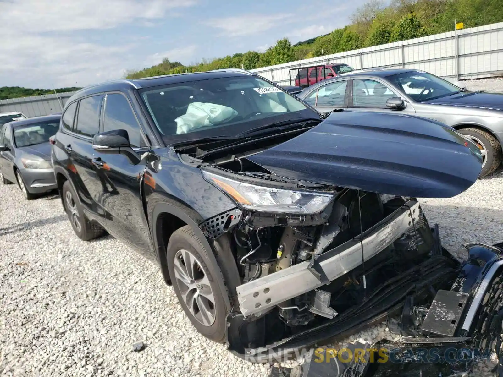 1 Photograph of a damaged car 5TDGZRBH3LS002788 TOYOTA HIGHLANDER 2020