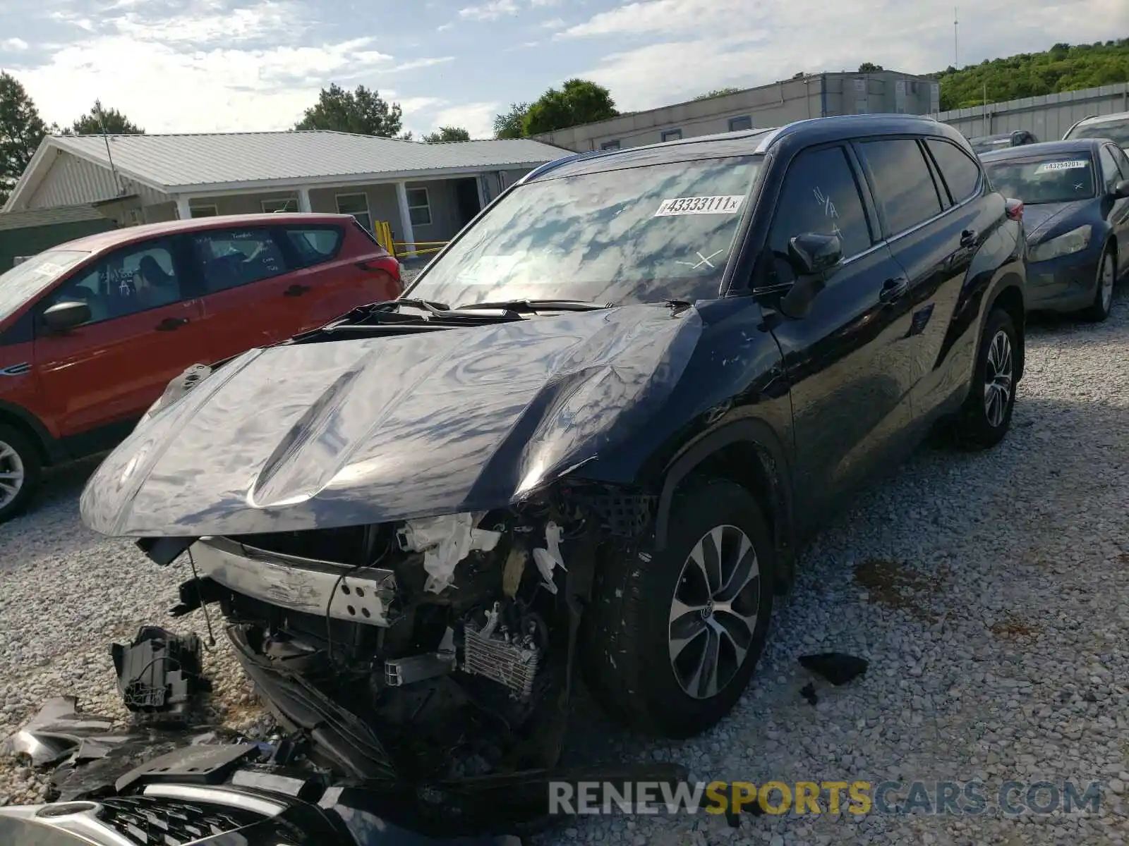 2 Photograph of a damaged car 5TDGZRBH3LS002788 TOYOTA HIGHLANDER 2020