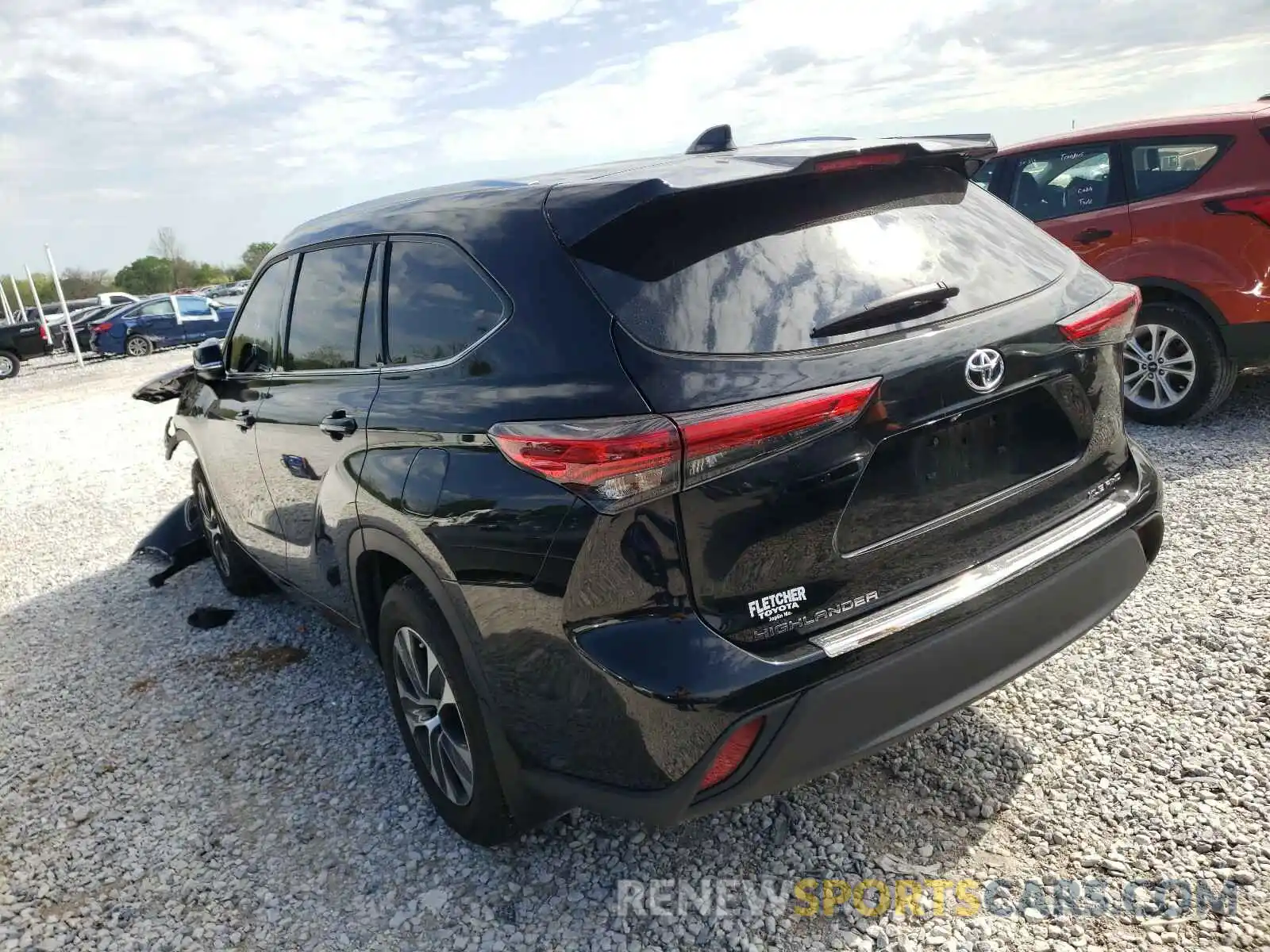 3 Photograph of a damaged car 5TDGZRBH3LS002788 TOYOTA HIGHLANDER 2020