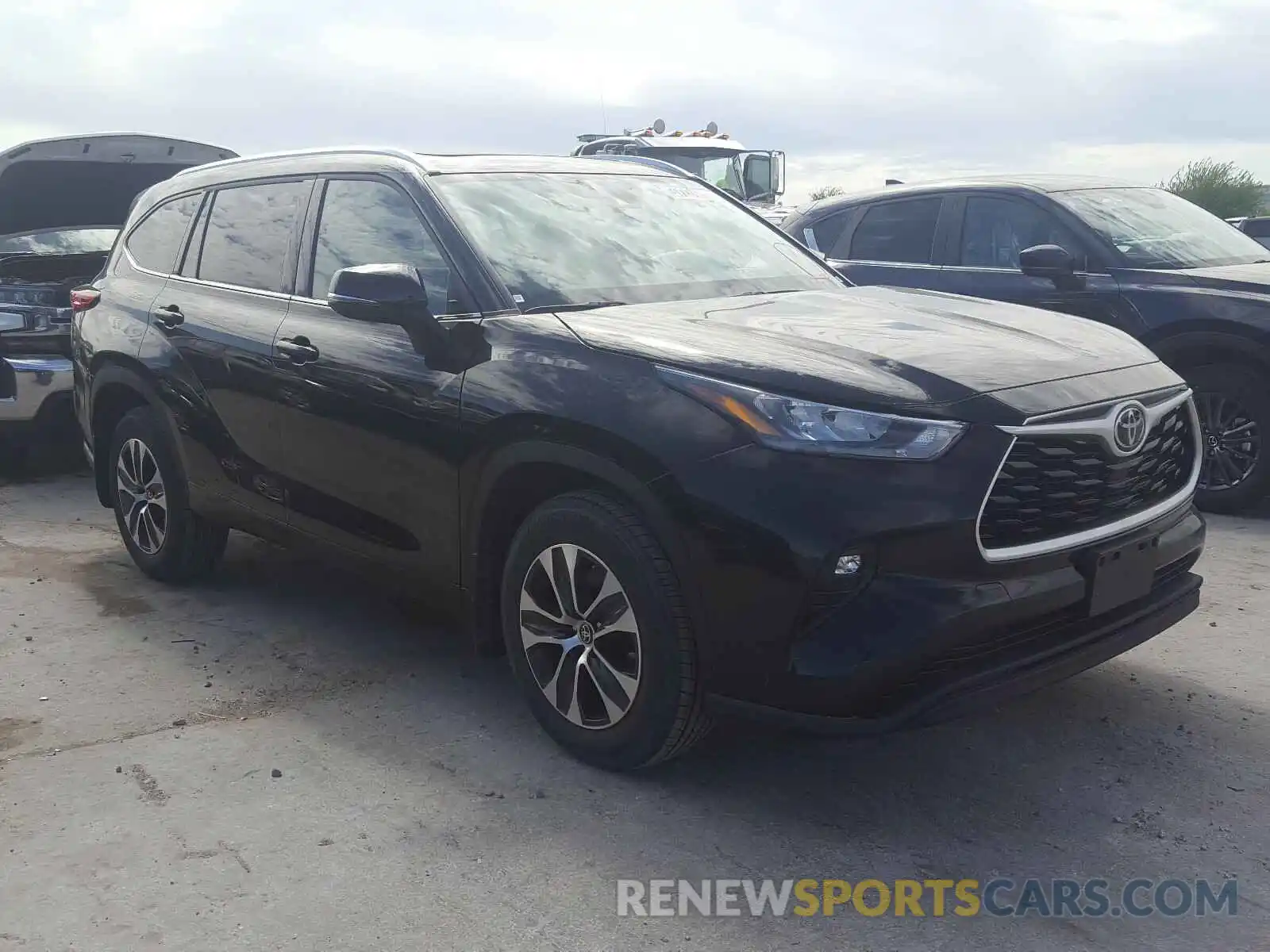 1 Photograph of a damaged car 5TDGZRBH3LS012768 TOYOTA HIGHLANDER 2020