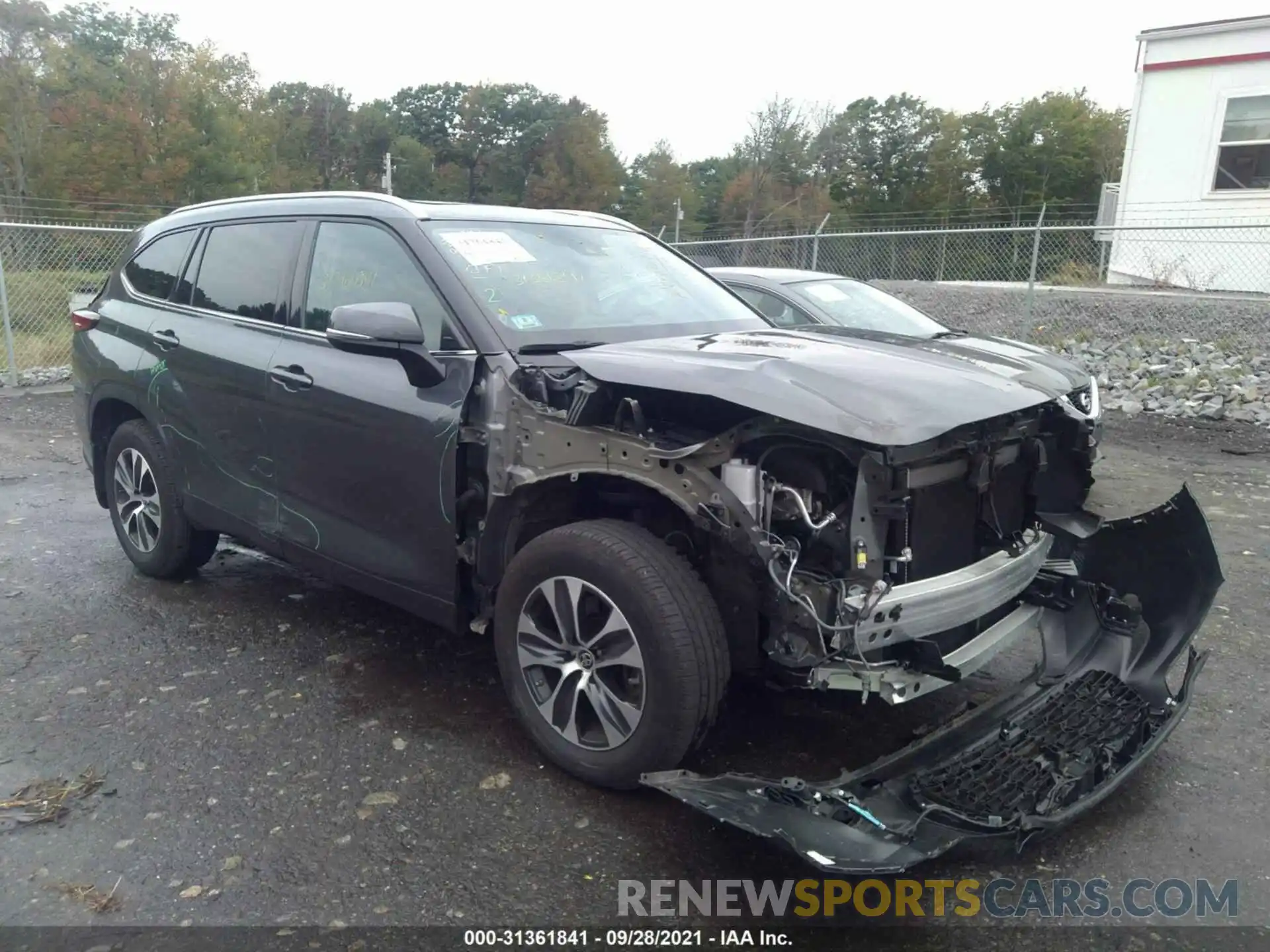 1 Photograph of a damaged car 5TDGZRBH3LS026606 TOYOTA HIGHLANDER 2020