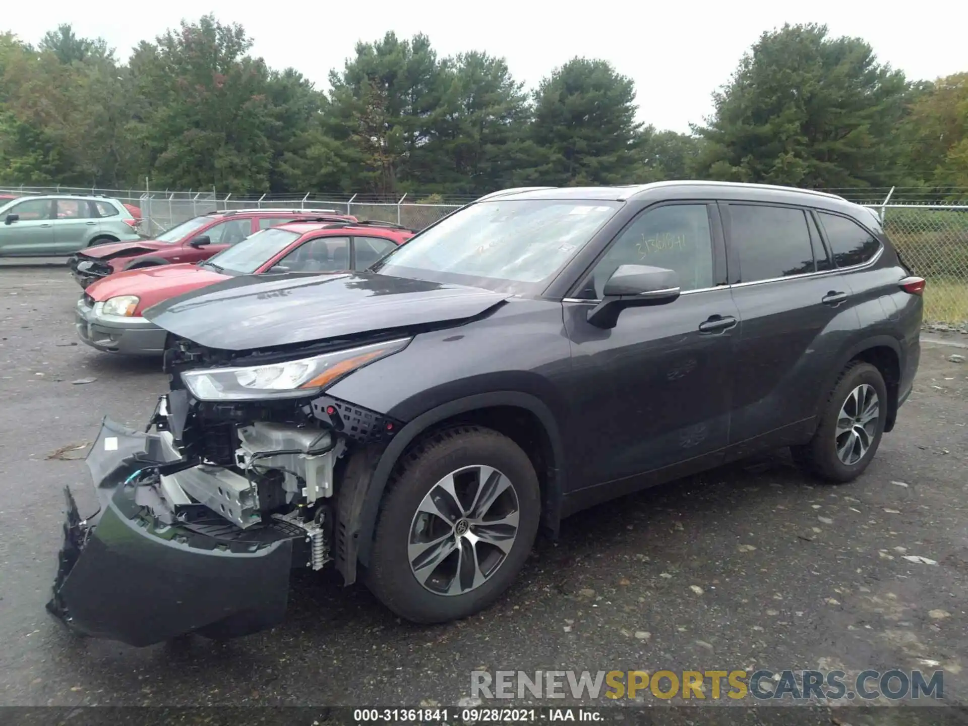 2 Photograph of a damaged car 5TDGZRBH3LS026606 TOYOTA HIGHLANDER 2020