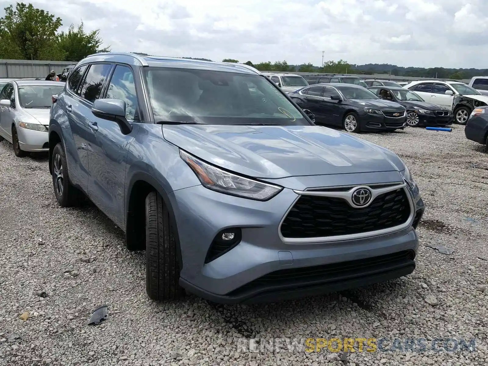 1 Photograph of a damaged car 5TDGZRBH3LS029148 TOYOTA HIGHLANDER 2020