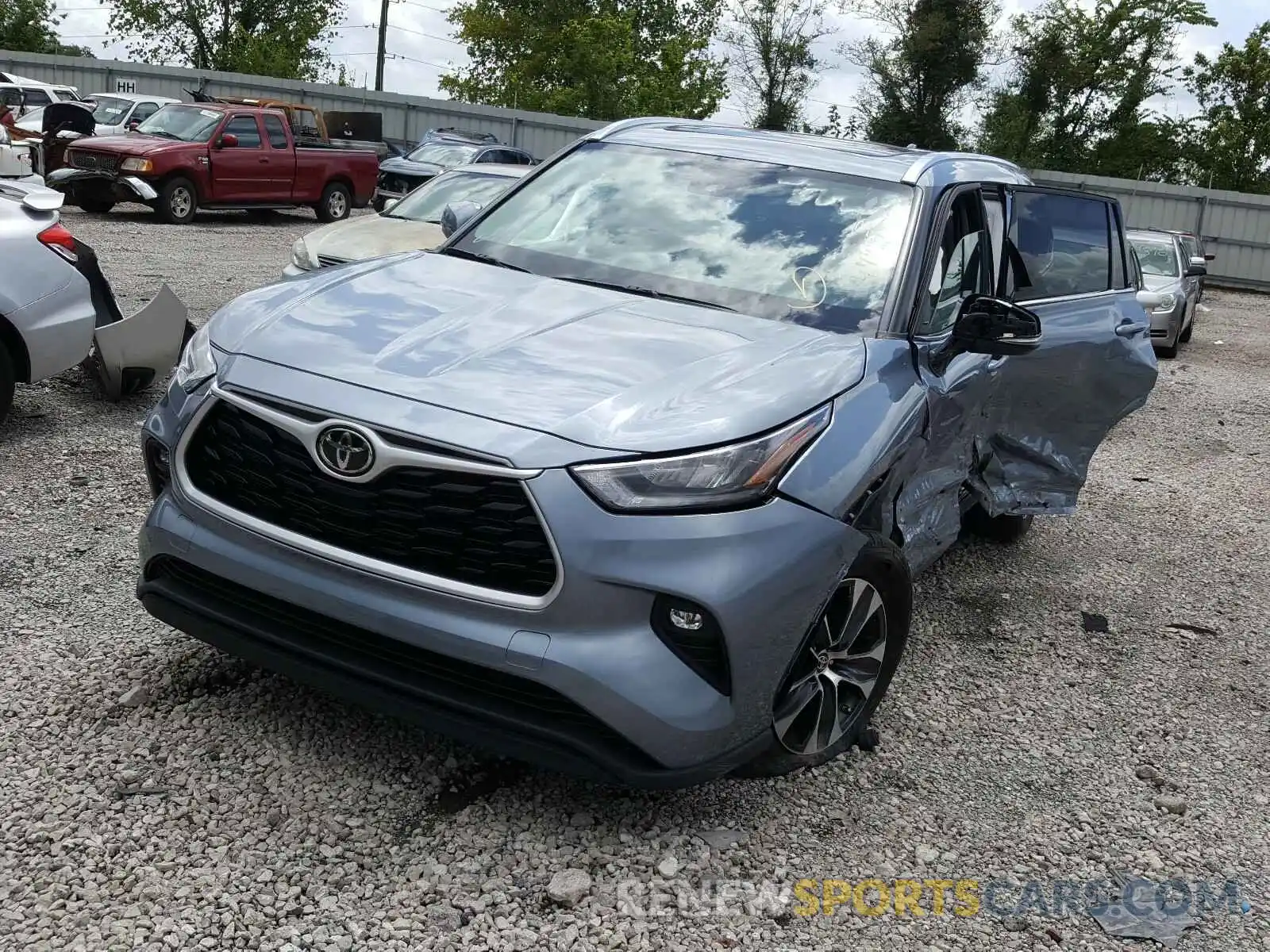 2 Photograph of a damaged car 5TDGZRBH3LS029148 TOYOTA HIGHLANDER 2020