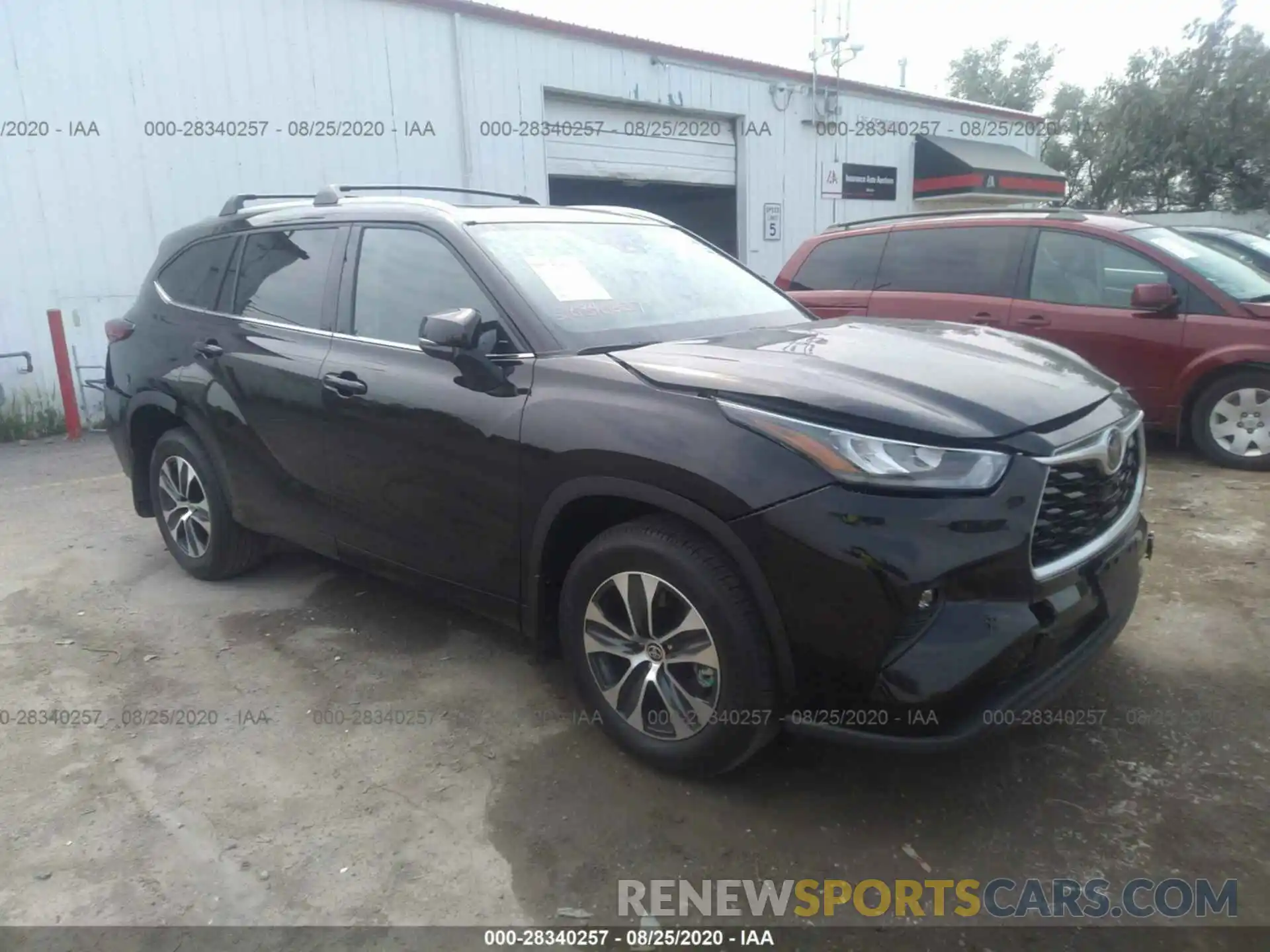 1 Photograph of a damaged car 5TDGZRBH3LS039761 TOYOTA HIGHLANDER 2020