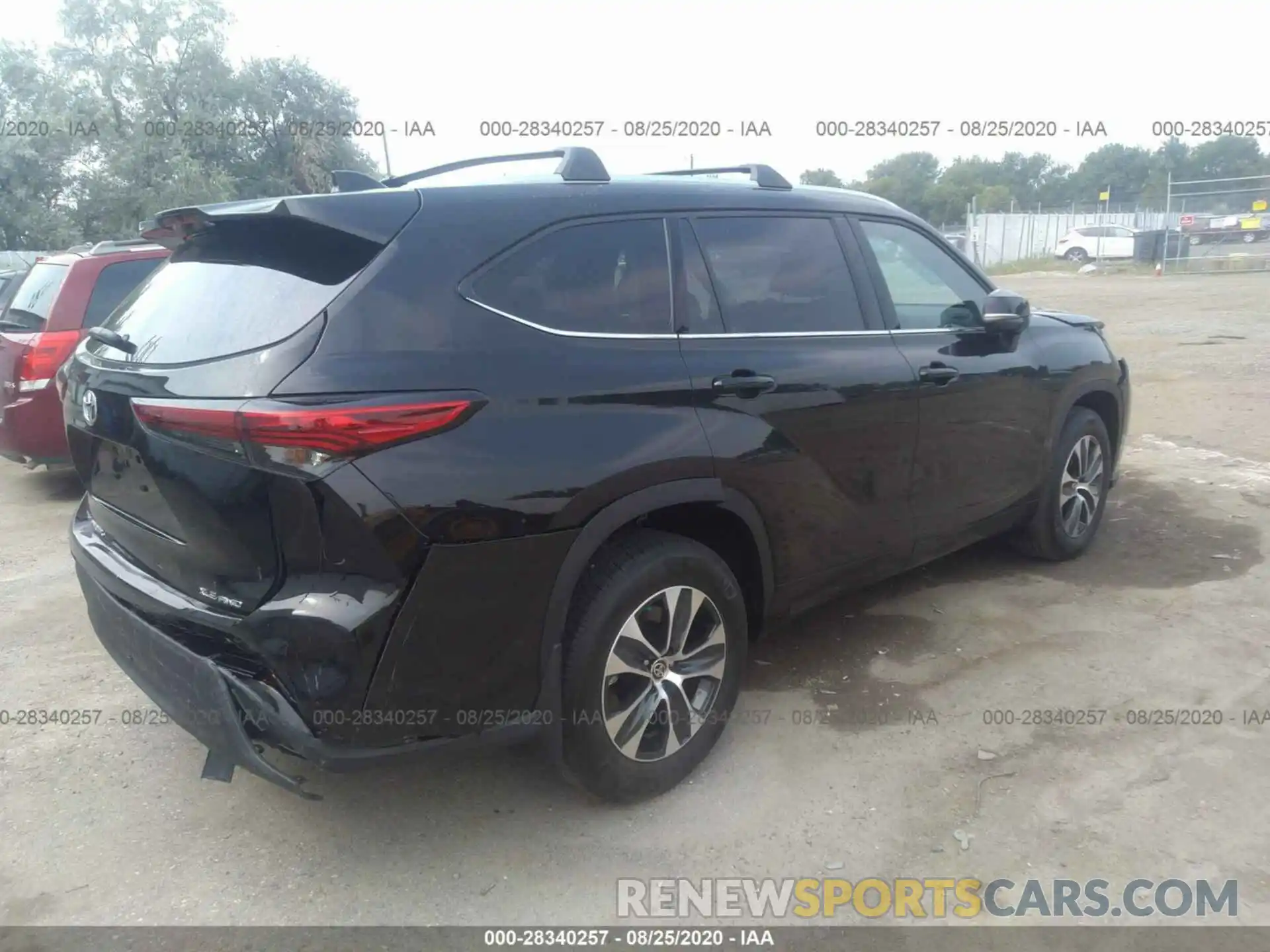 4 Фотография поврежденного автомобиля 5TDGZRBH3LS039761 TOYOTA HIGHLANDER 2020