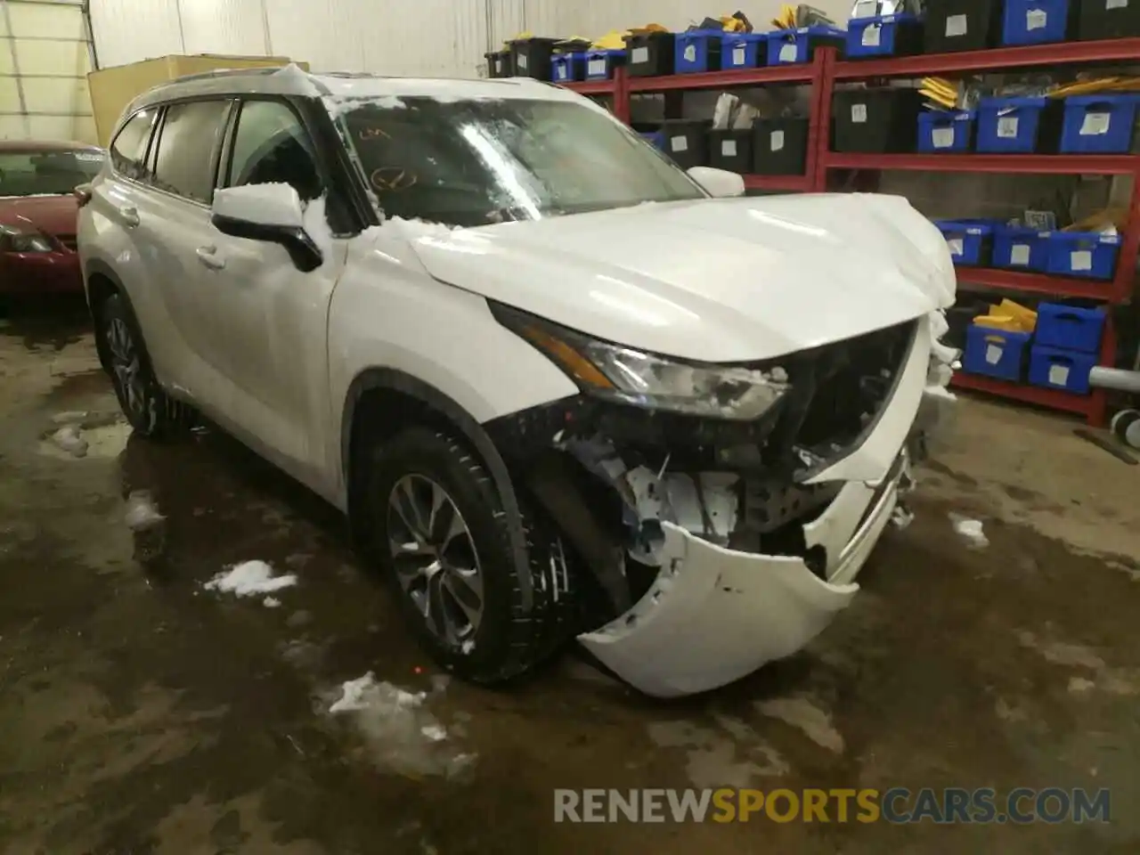 1 Photograph of a damaged car 5TDGZRBH3LS049612 TOYOTA HIGHLANDER 2020