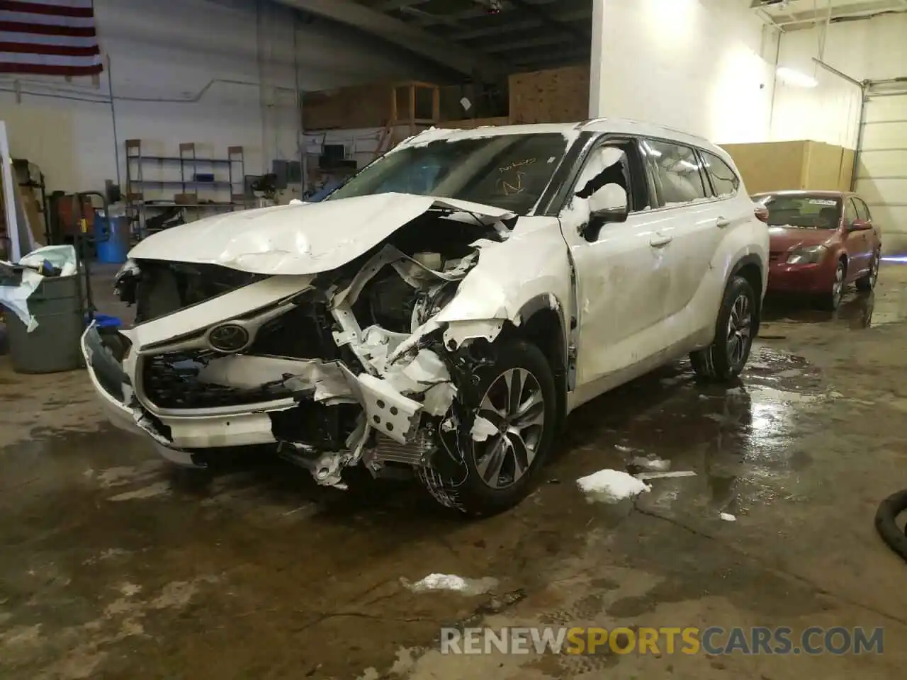 2 Photograph of a damaged car 5TDGZRBH3LS049612 TOYOTA HIGHLANDER 2020