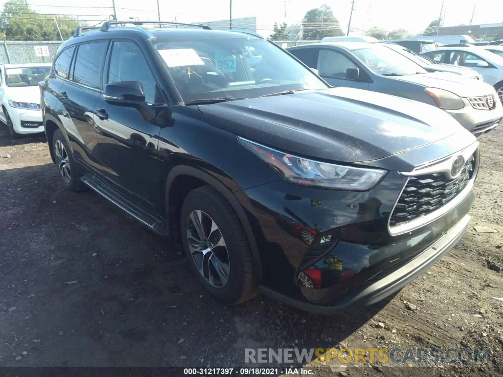 1 Photograph of a damaged car 5TDGZRBH3LS502305 TOYOTA HIGHLANDER 2020