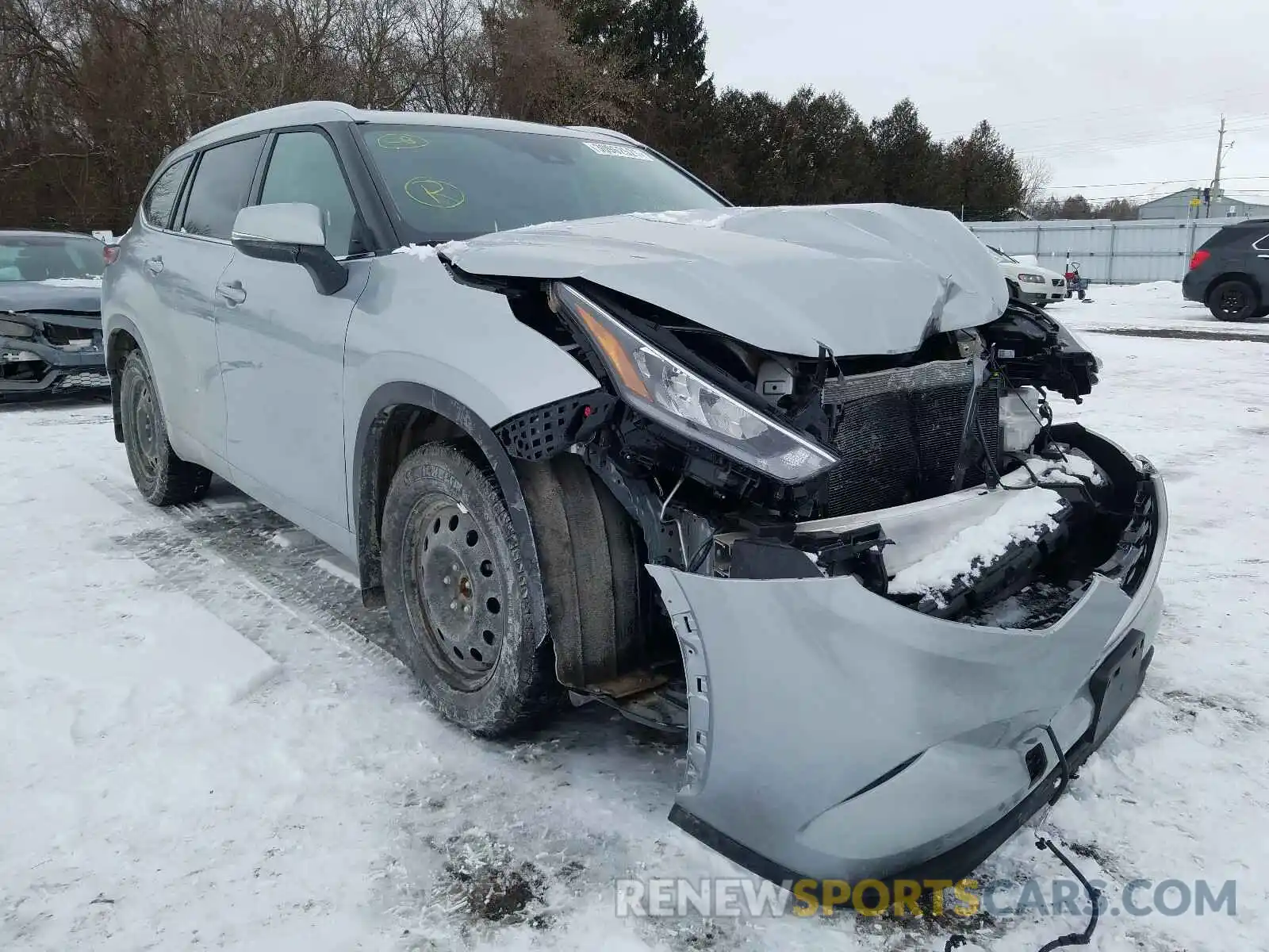 1 Photograph of a damaged car 5TDGZRBH3LS508220 TOYOTA HIGHLANDER 2020