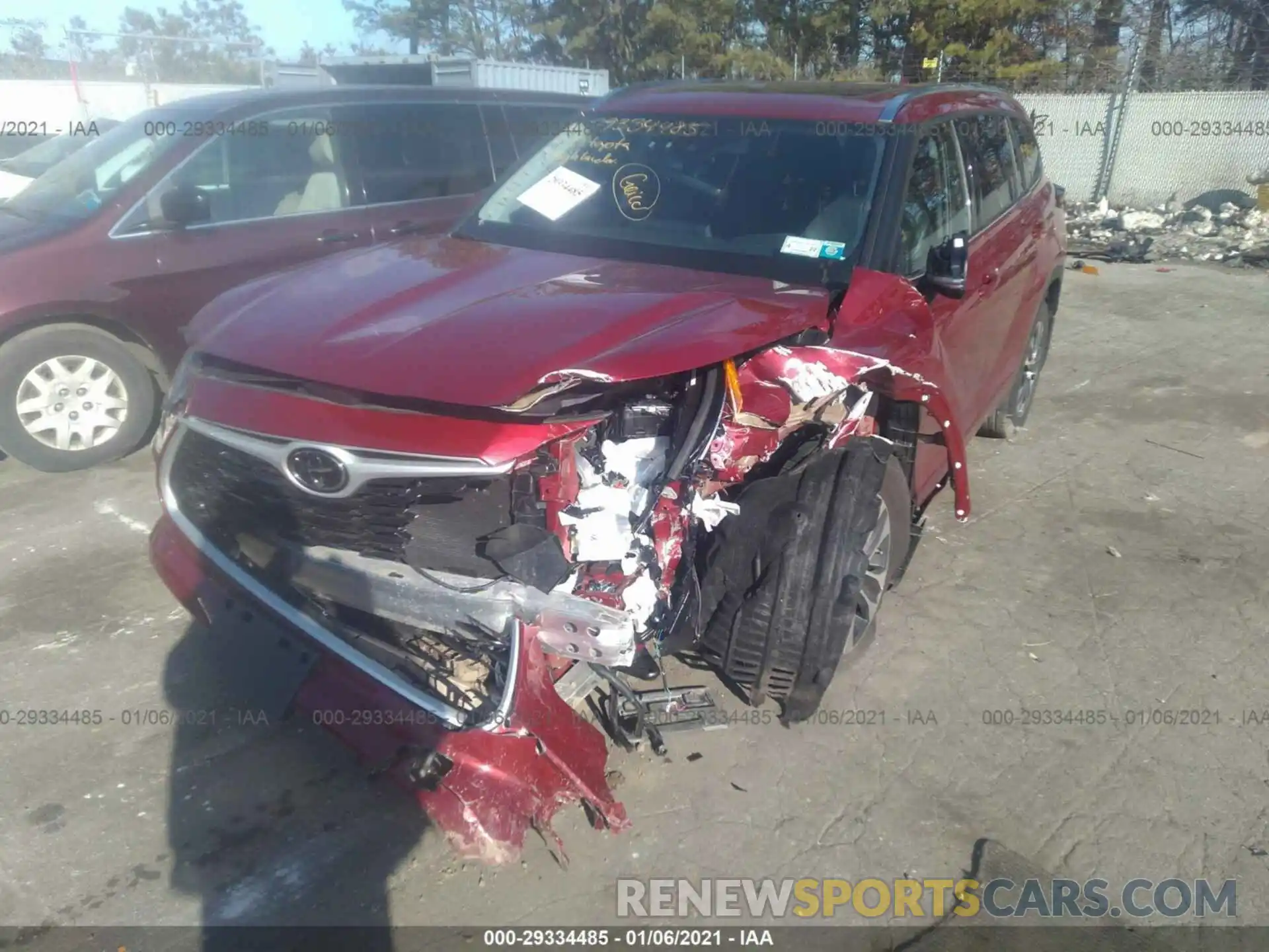 6 Photograph of a damaged car 5TDGZRBH3LS509416 TOYOTA HIGHLANDER 2020