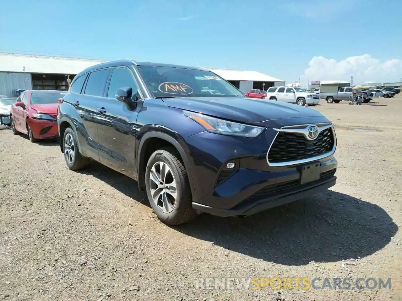 1 Photograph of a damaged car 5TDGZRBH3LS516897 TOYOTA HIGHLANDER 2020