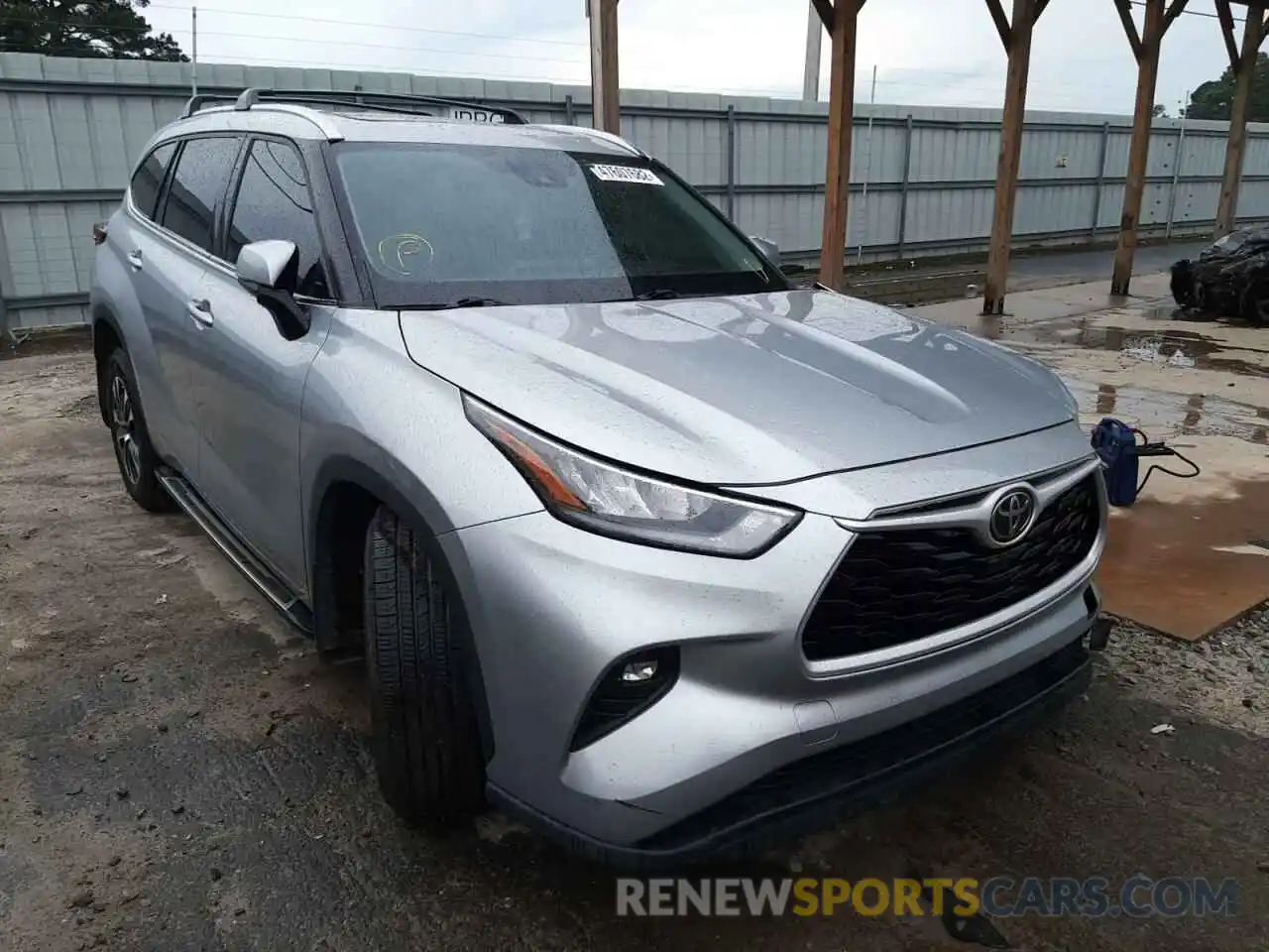 1 Photograph of a damaged car 5TDGZRBH3LS521811 TOYOTA HIGHLANDER 2020